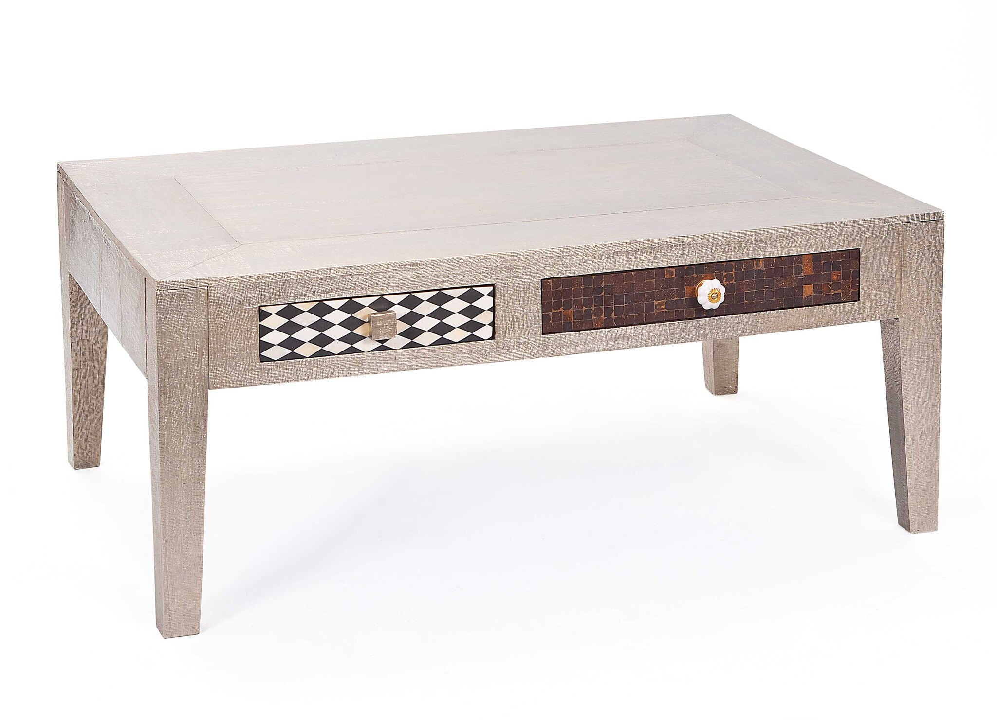 Inter Link Couchtisch Noida mit 2 Schubladen im Vintage-Look - Bild 1