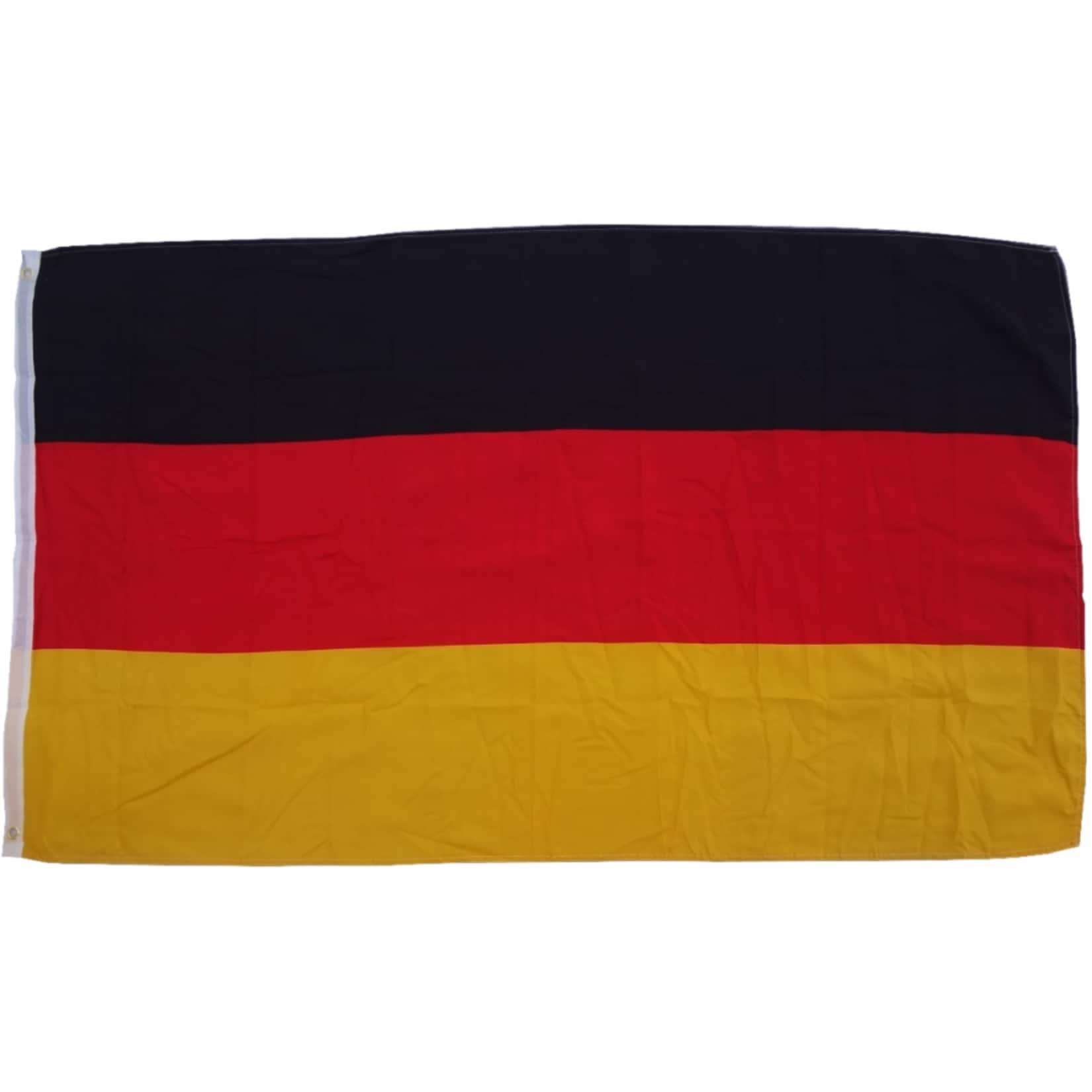 XXL Flagge Deutschland 250 x 150 cm Fahne mit 3 &Ouml;sen 100g/m&sup2; Stoffgewicht - Bild 1