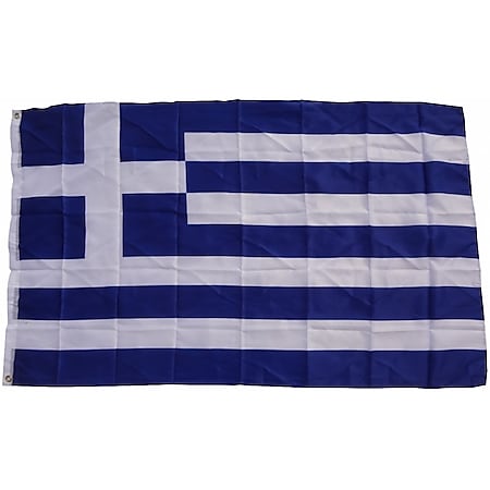 XXL Flagge Griechenland 250 x 150 cm Fahne mit 3 Ösen 100g/m² Stoffgewicht - Bild 1
