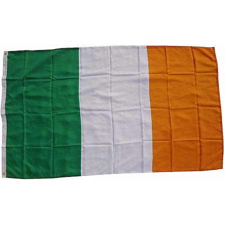 XXL Flagge Irland 250 x 150 cm Fahne mit 3 Ösen 100g/m² Stoffgewicht - Bild 1
