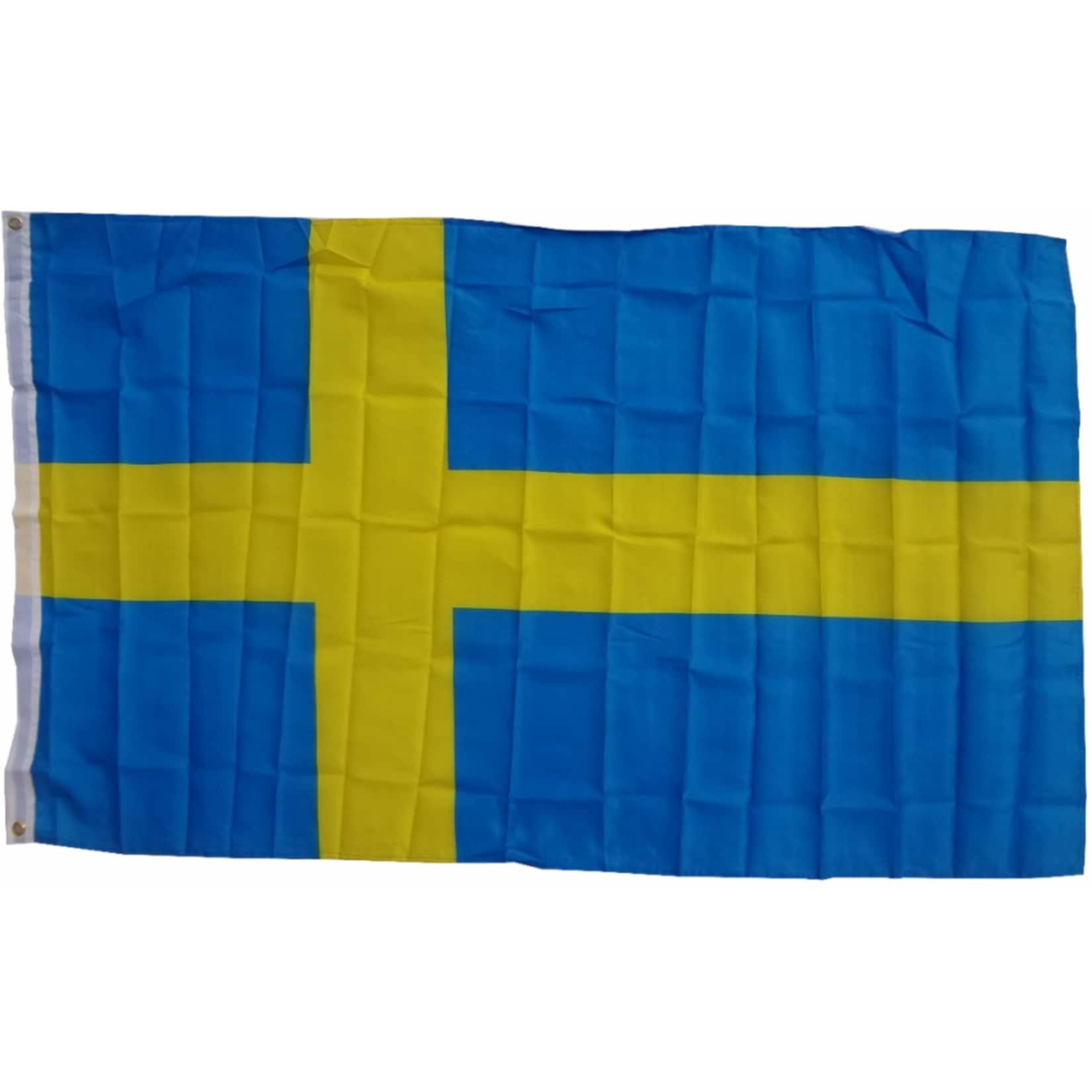 XXL Flagge Schweden 250 x 150 cm Fahne mit 3 &Ouml;sen 100g/m&sup2; Stoffgewicht - Bild 1