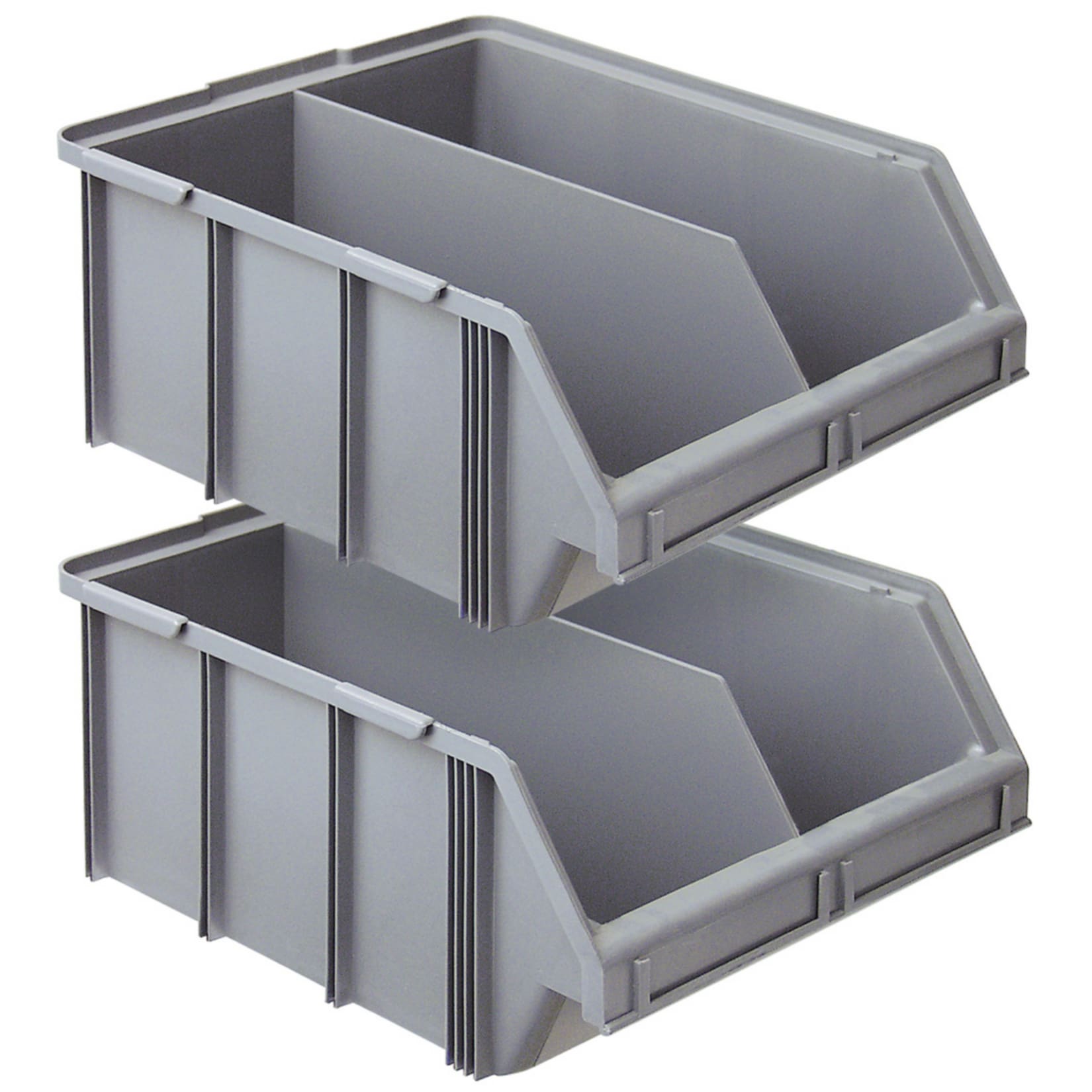 BRB 22789 Lagerbox 2er Set, 48 l mit Trennwand - Bild 1