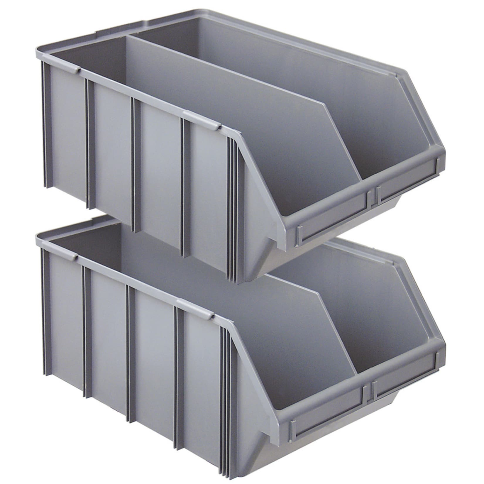 BRB 22943 Lagerbox 2er Set, 76 l mit Trennwand - Bild 1