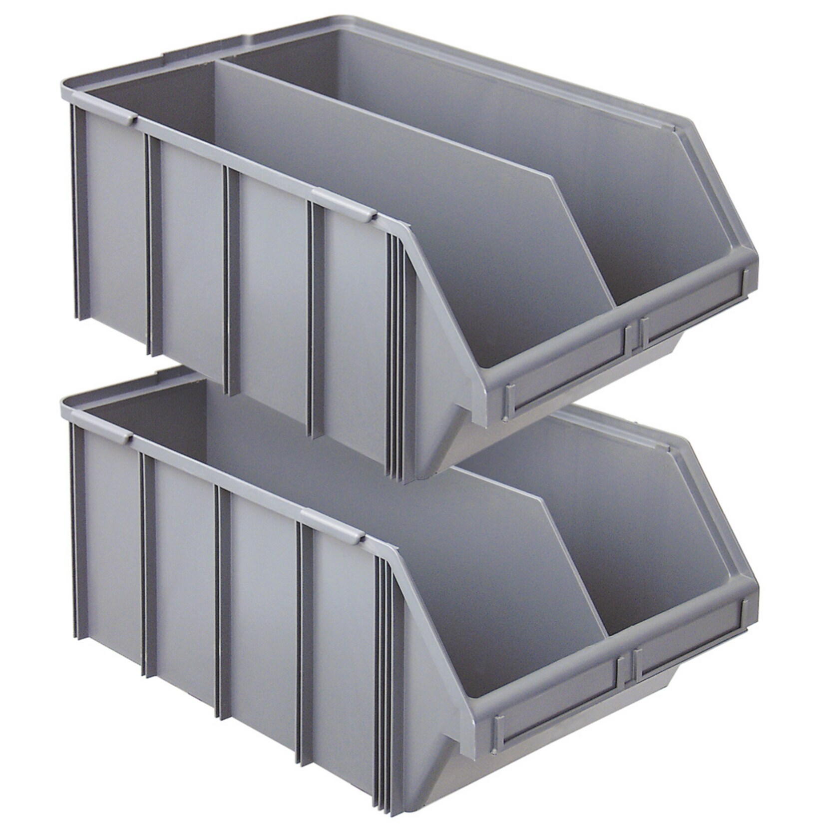 BRB 22943 Lagerbox 2er Set, 76 l mit Trennwand | 02100000724932