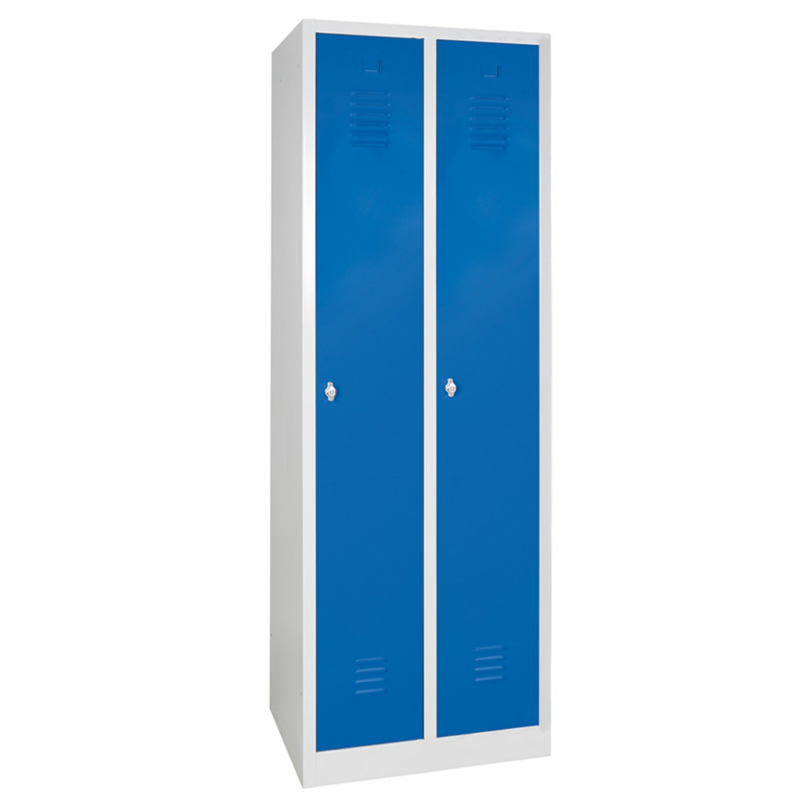 BRB 72661 Profi-Kleiderspind 180 x 60 x 50 cm - lichtgrau/blau - Bild 1