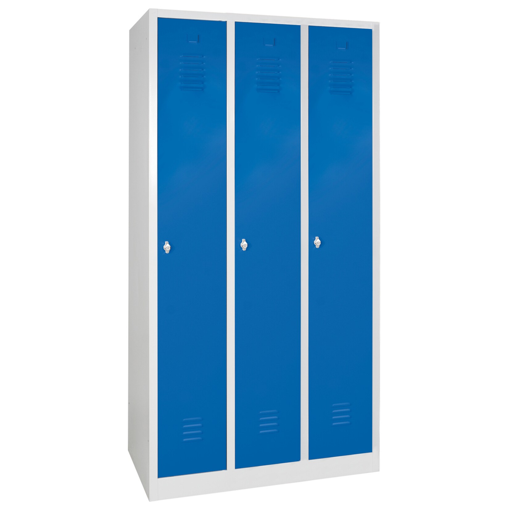 BRB 72662 Profi-Kleiderspind 180 x 90 x 50 cm lichtgrau/blau | 02100000725113