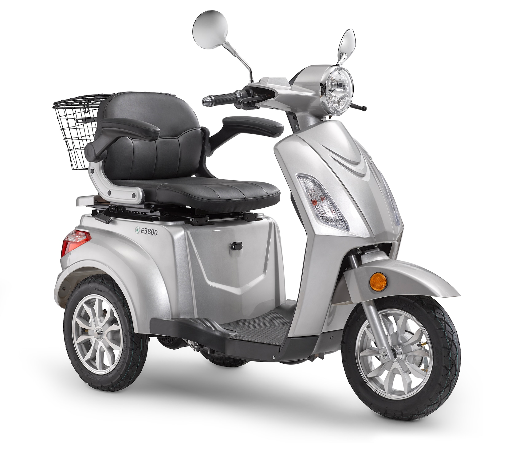Luxxon E-Dreirad E3800 20 km/h (Mofa-Klasse) silber