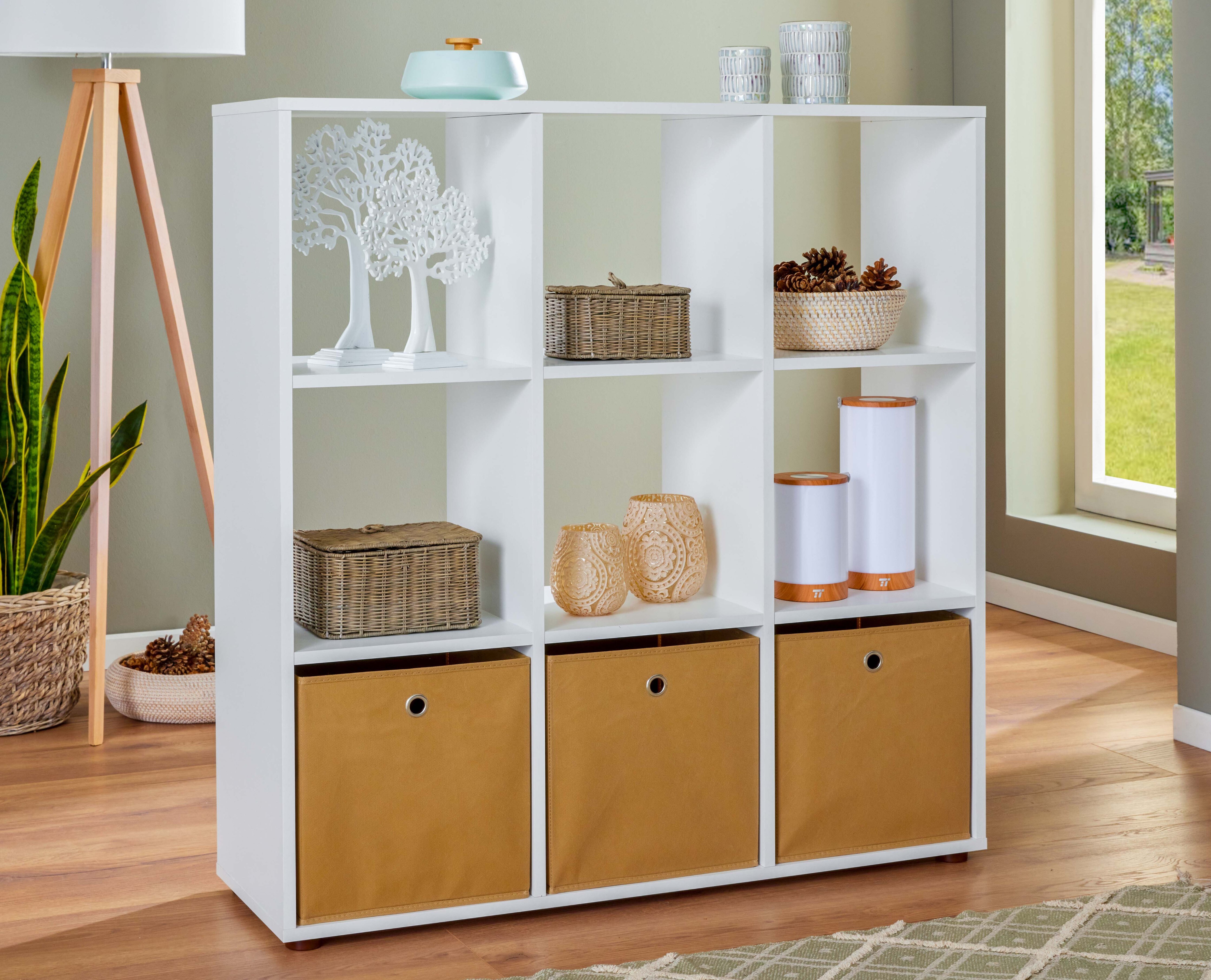 Inter Link Raumteiler B&uuml;cherregal Cadore - 9 F&auml;cher - Bild 1