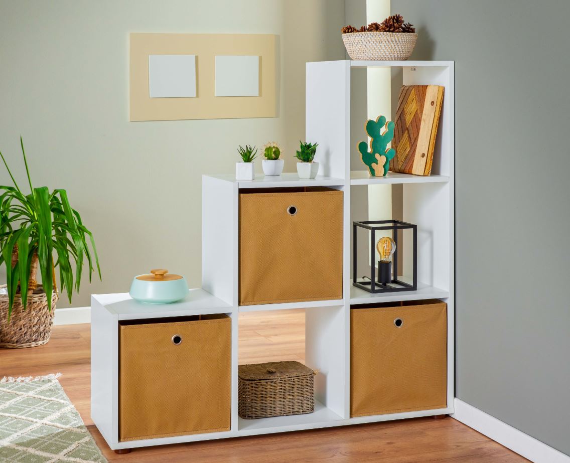 Inter Link Raumteiler B&uuml;cherregal Cadore - 6 F&auml;cher - Bild 1