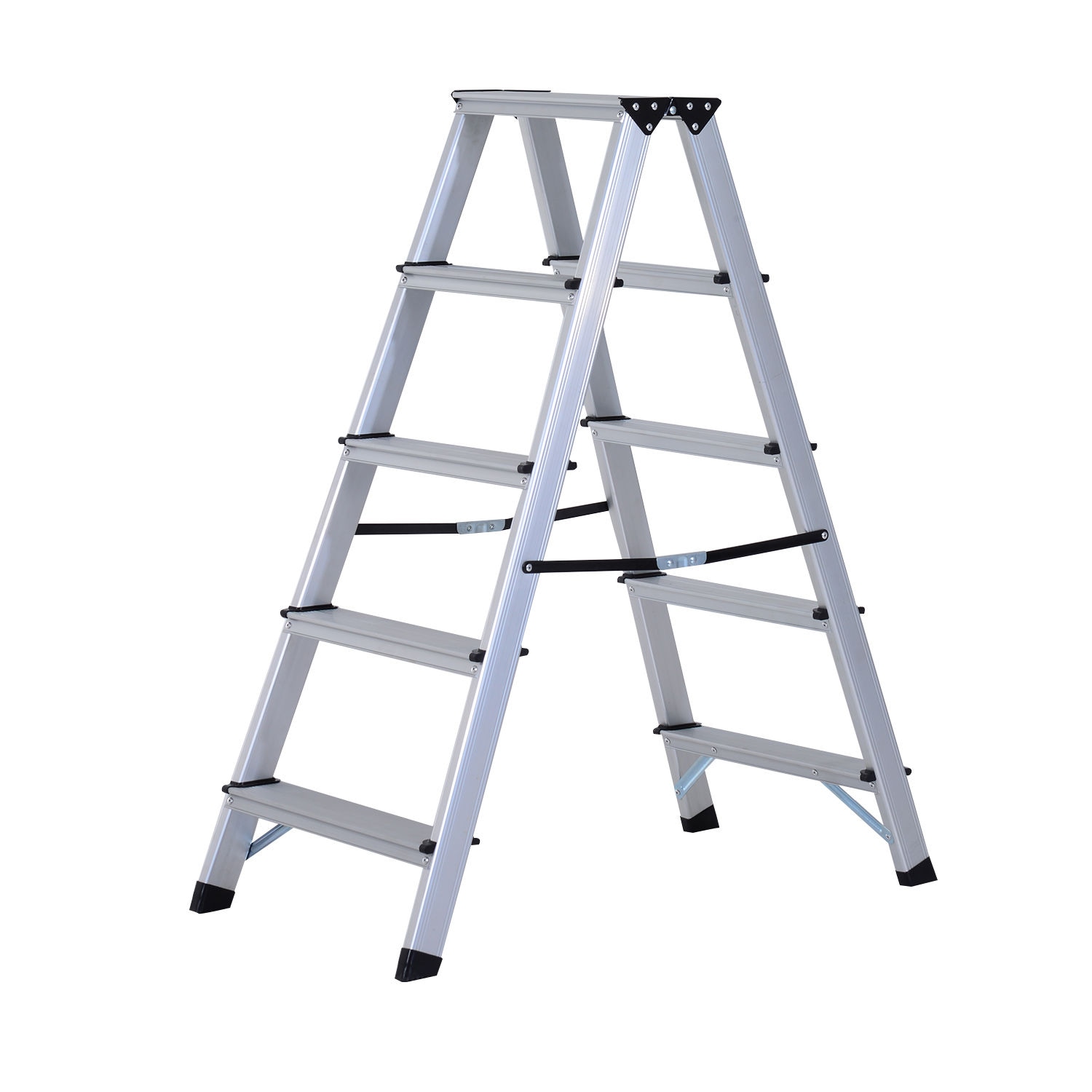 HOMCOM Stehleiter Aluminium - Bild 1