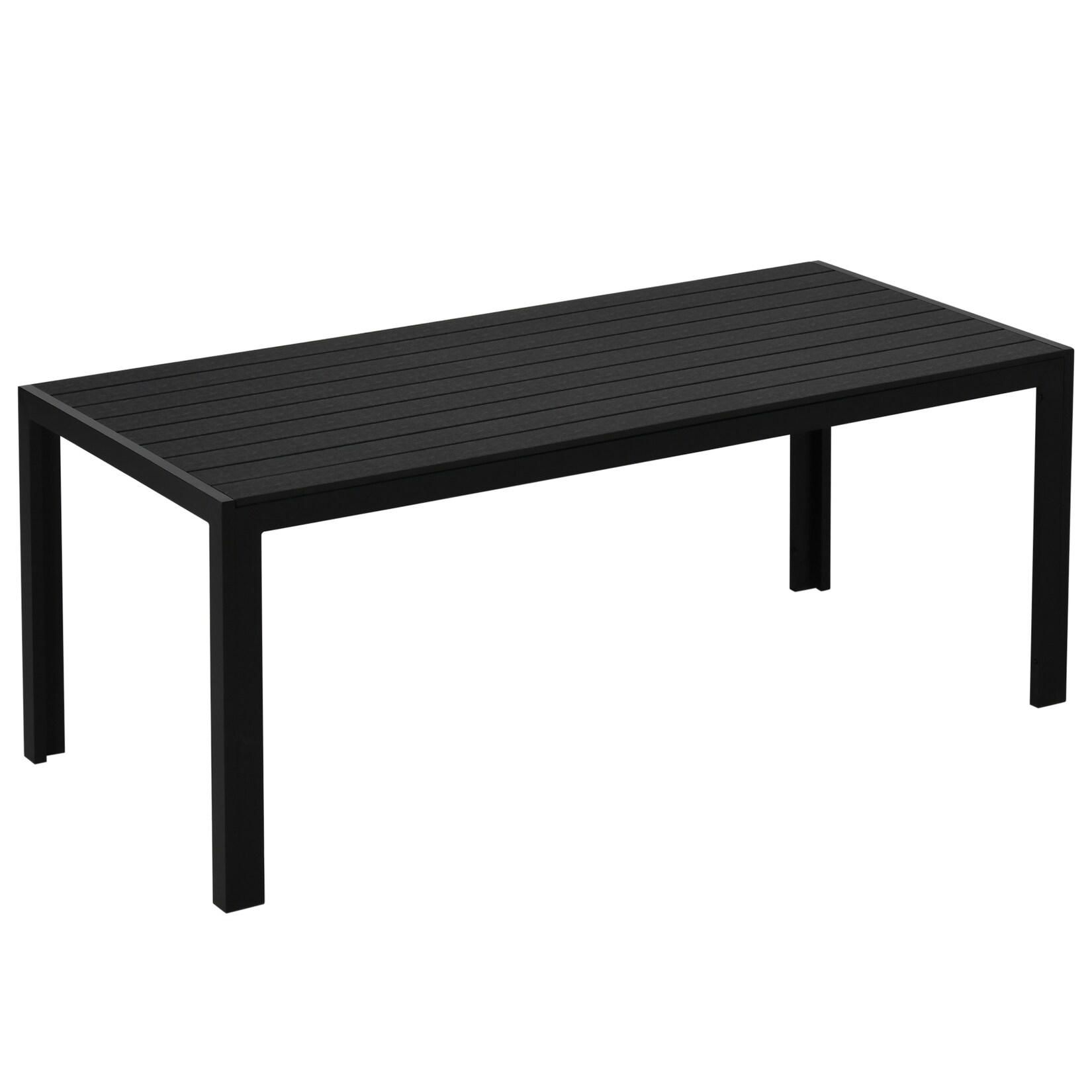 Outsunny Gartentisch Aluminium, Polyholz | 04250871208036