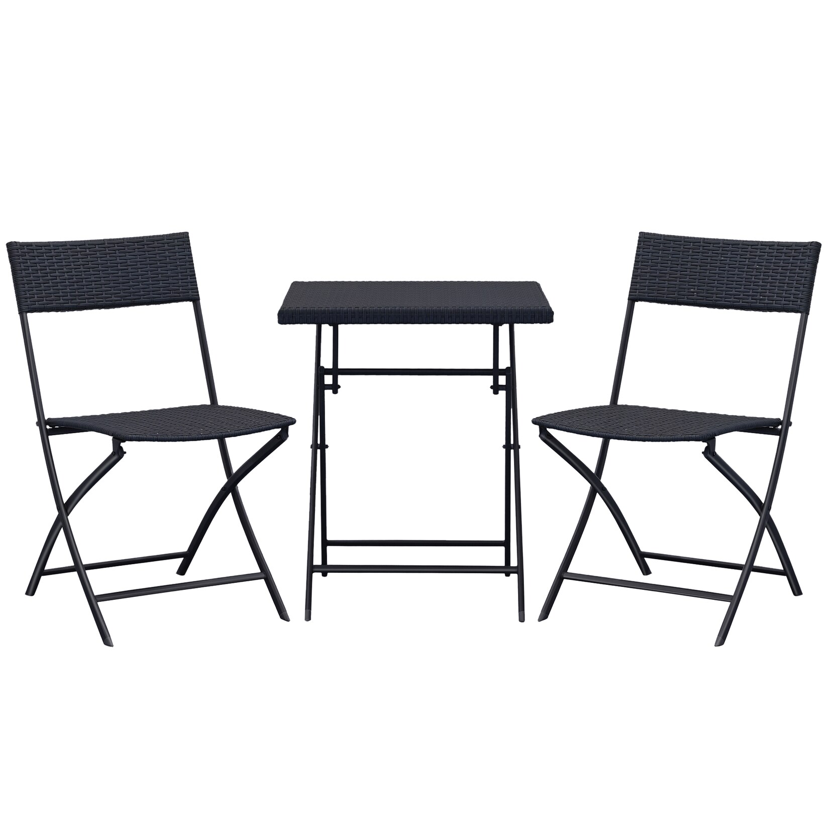 Gartenmöbel-Set Metall, PE Polyrattan