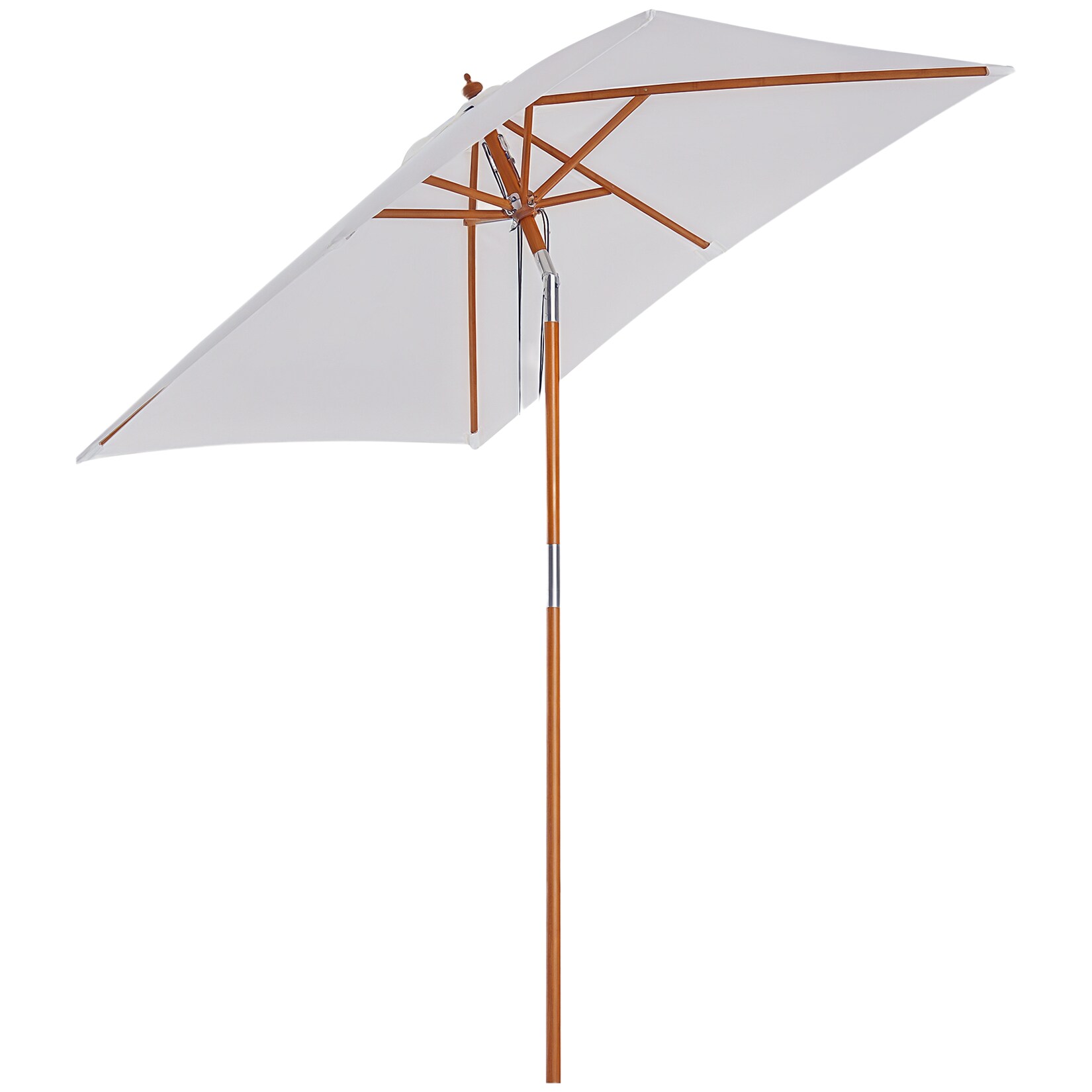 Sonnenschirm Tannenholz, Bambus, Polyester