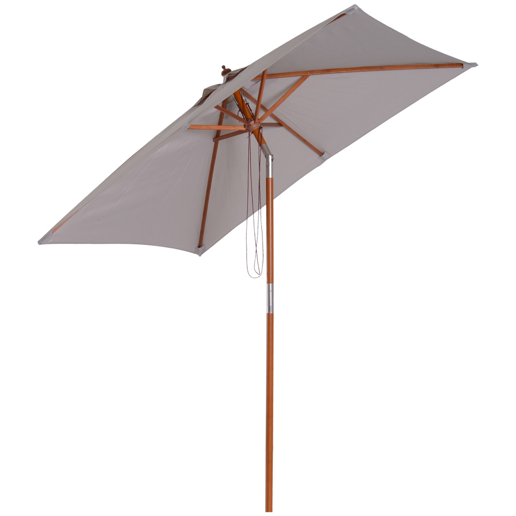 Sonnenschirm Tannenholz, Bambus, Polyester