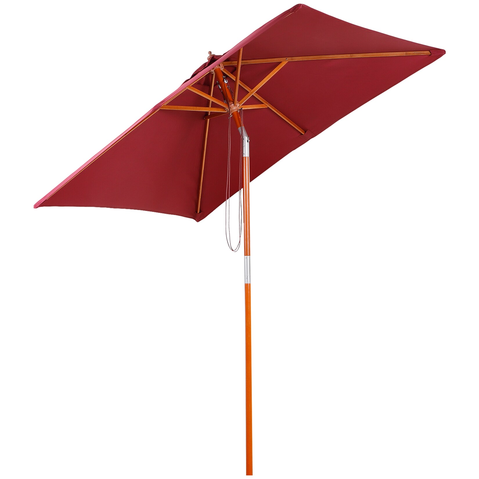 Sonnenschirm Tannenholz, Bambus, Polyester