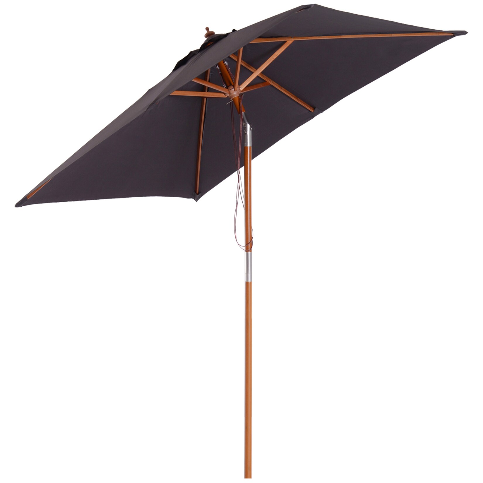 Sonnenschirm Tannenholz, Bambus, Polyester