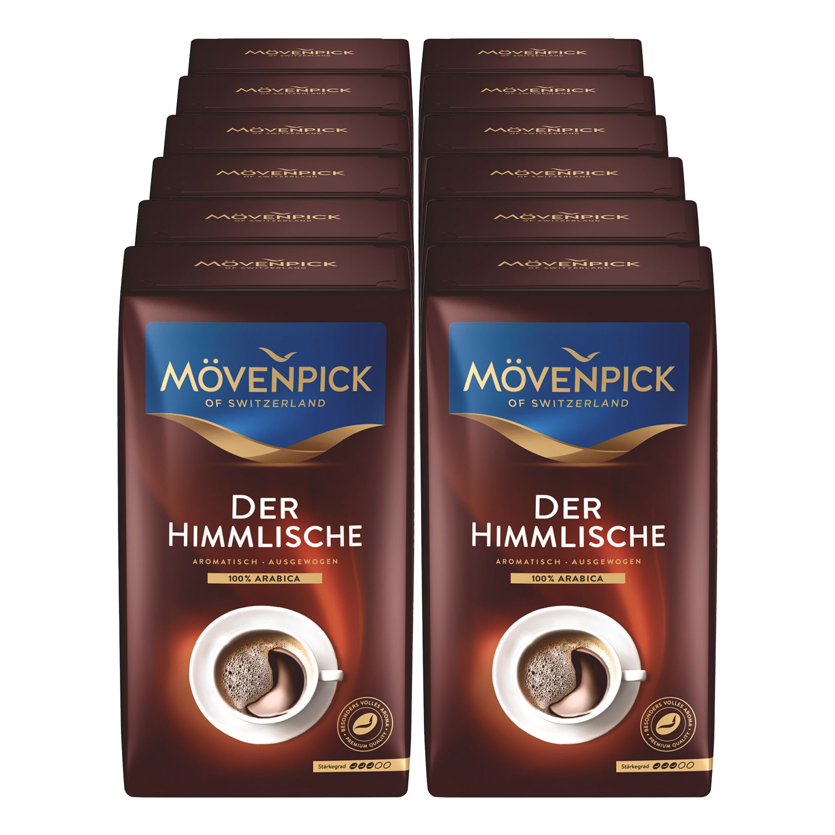 M&ouml;venpick Kaffee Der Himmlische gemahlen 500 g, 12er Pack - Bild 1