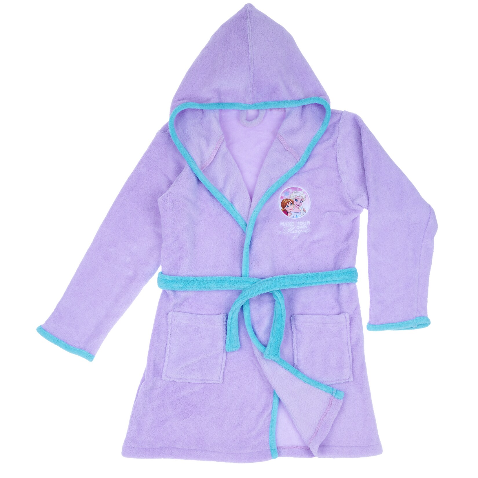 Kinder Lizenz Bademantel Frozen - lila Gr&ouml;&szlig;e 134/140 - Bild 1