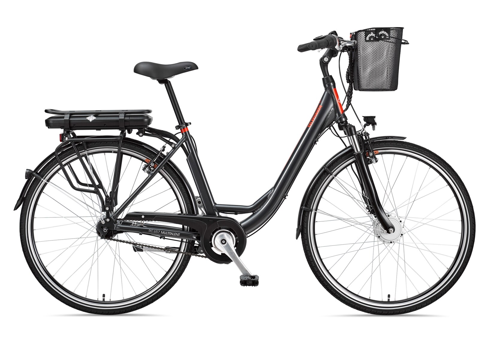 Telefunken RC657 Multitalent Alu-E-Bike City 28″ 7-Gang Shimano Nexus anthrazit | 04000420282792