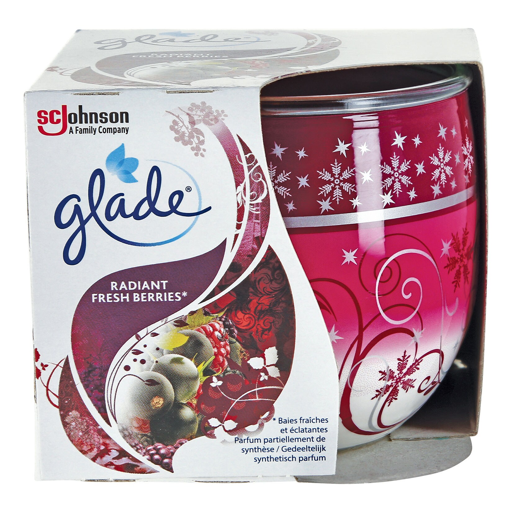 Glade Duftkerze Honey & Chocolate Im Glas - Bis Zu 30 Stunden Brenndauer, 129 G, Mit ätherischen Ölen