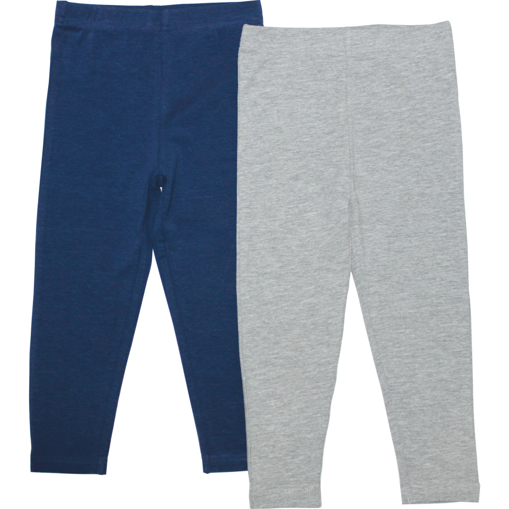 Kinder Leggings, 2er Pack - Gr. 86/92 grau + navy - Bild 1