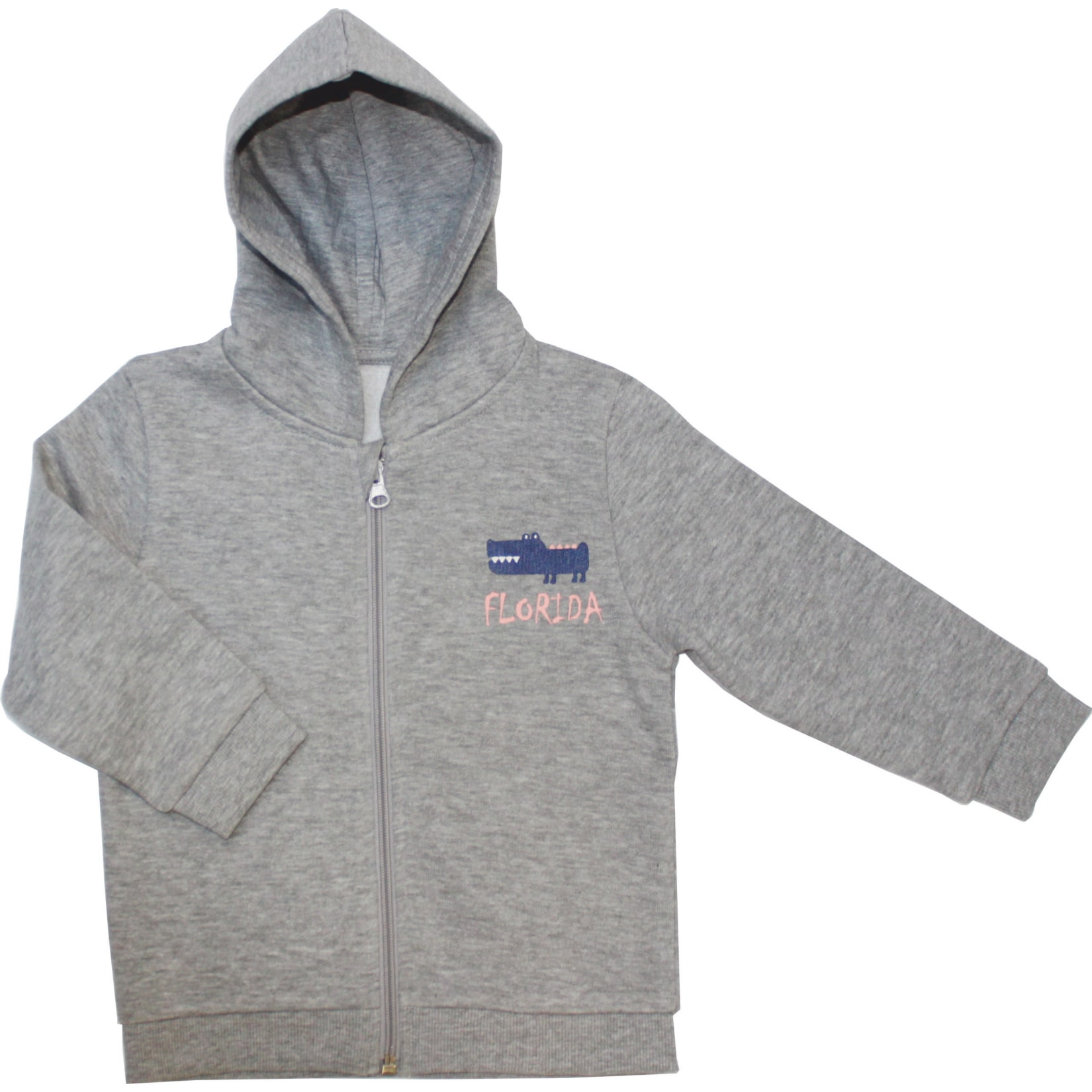 Kinder Sweatjacke Gr. 86/92 grau - Bild 1