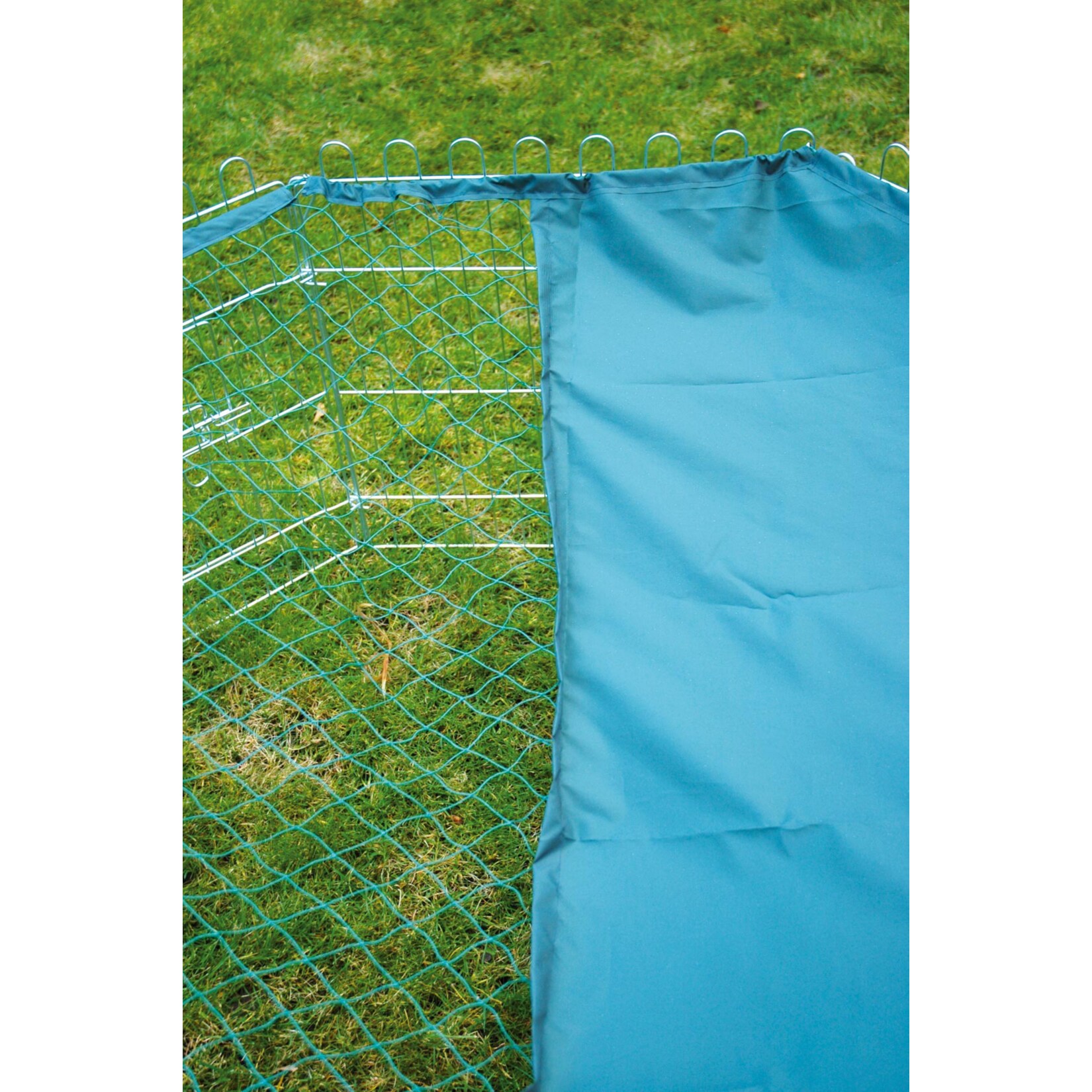 8-eckiges Nylon-Schutznetz f&uuml;r Kleintier-Freigehege, 135 x 135 cm Abdeckung mit Sonnenschutz, gr&uuml;n - Bild 1