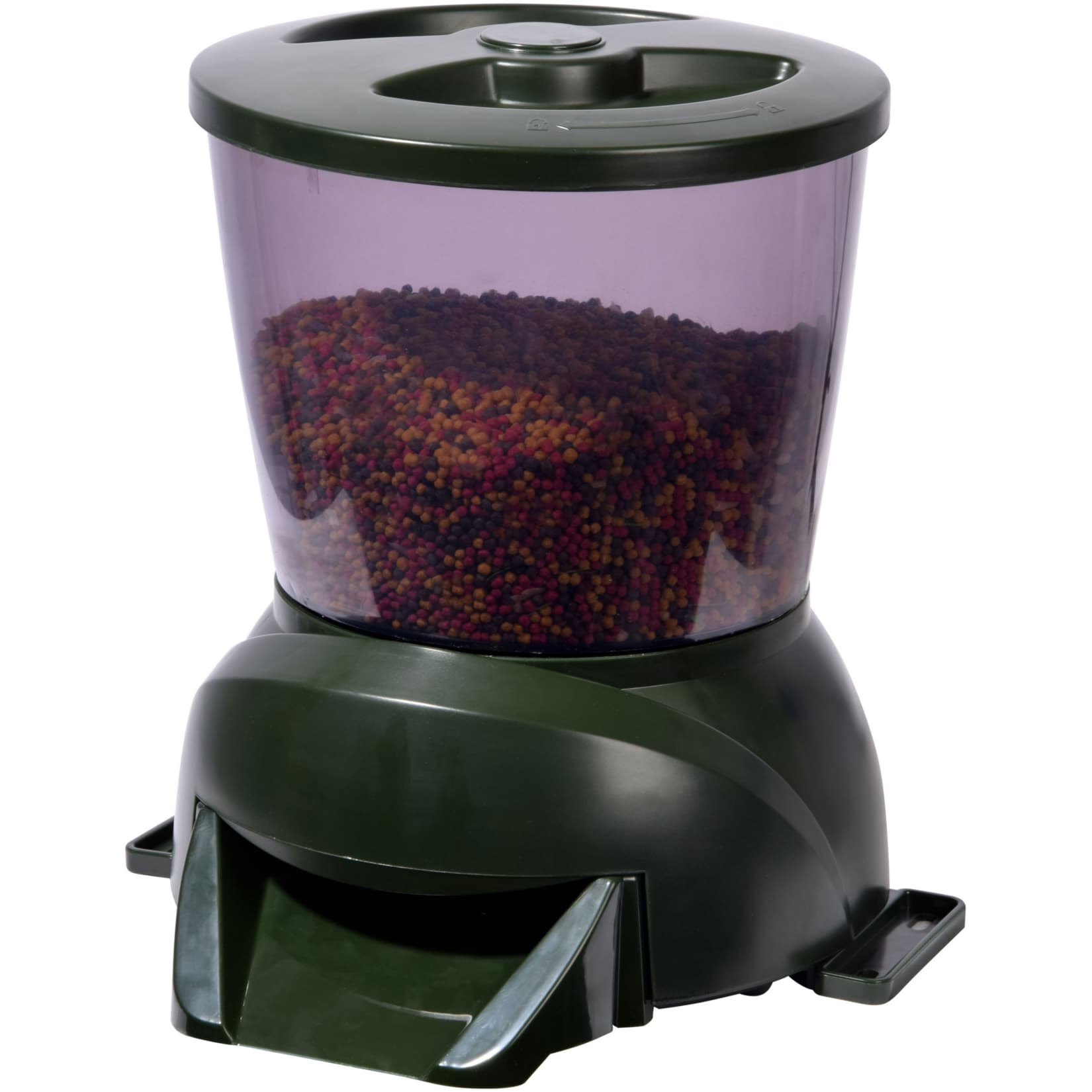 Programmierbarer Teichfischfutterautomat mit LCD-Anzeige, gr&uuml;n - Bild 1