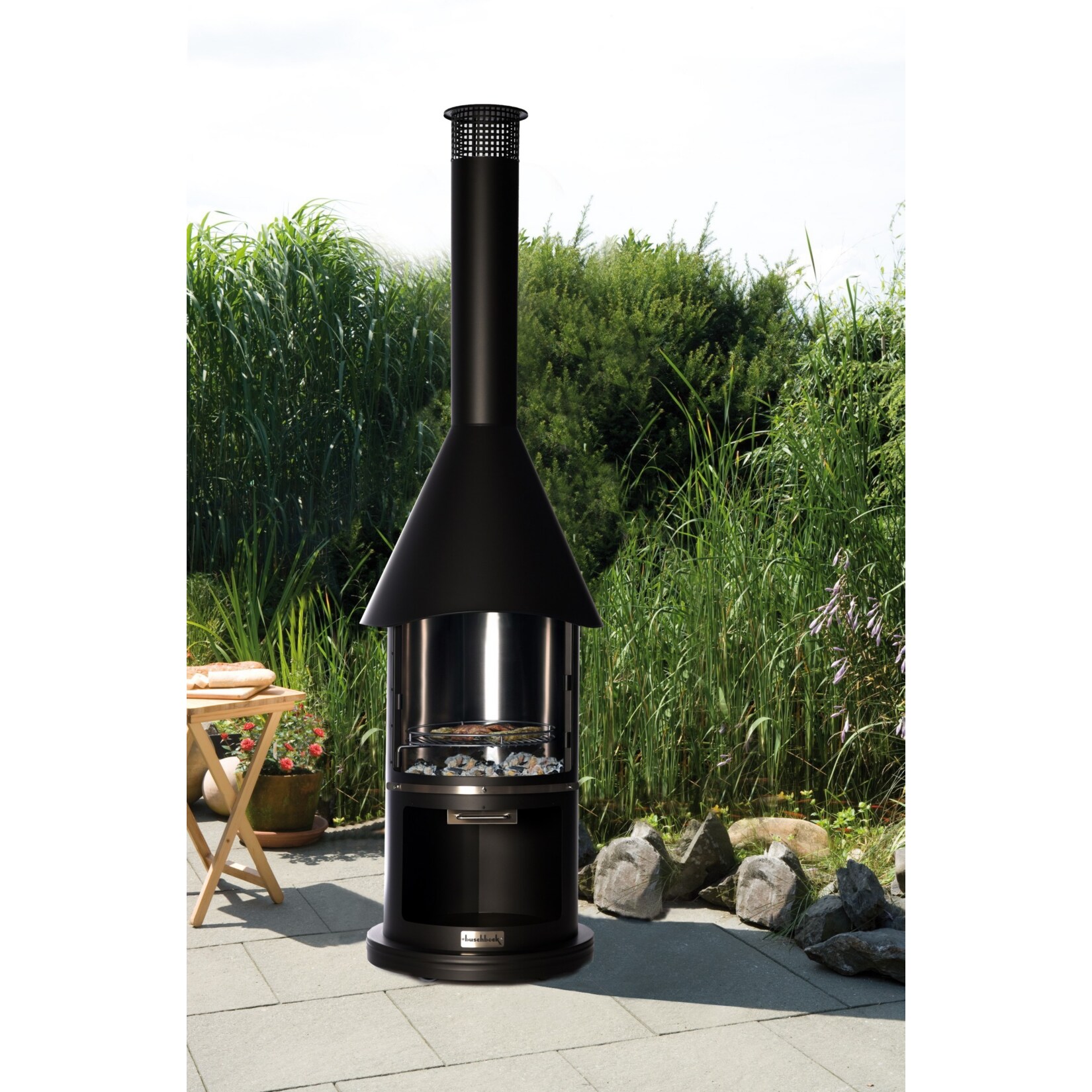 Buschbeck Auckland Edelstahlgrill, schwarz | 04033886140160