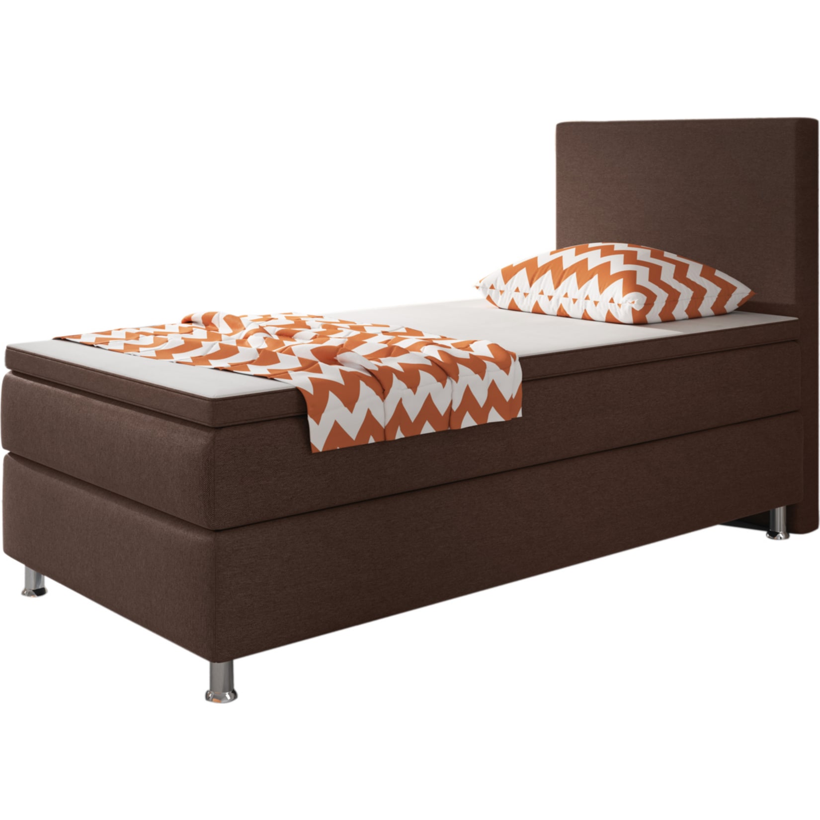 Inter Trading Boxspringbett Berlin 90x200 braun - Bild 1