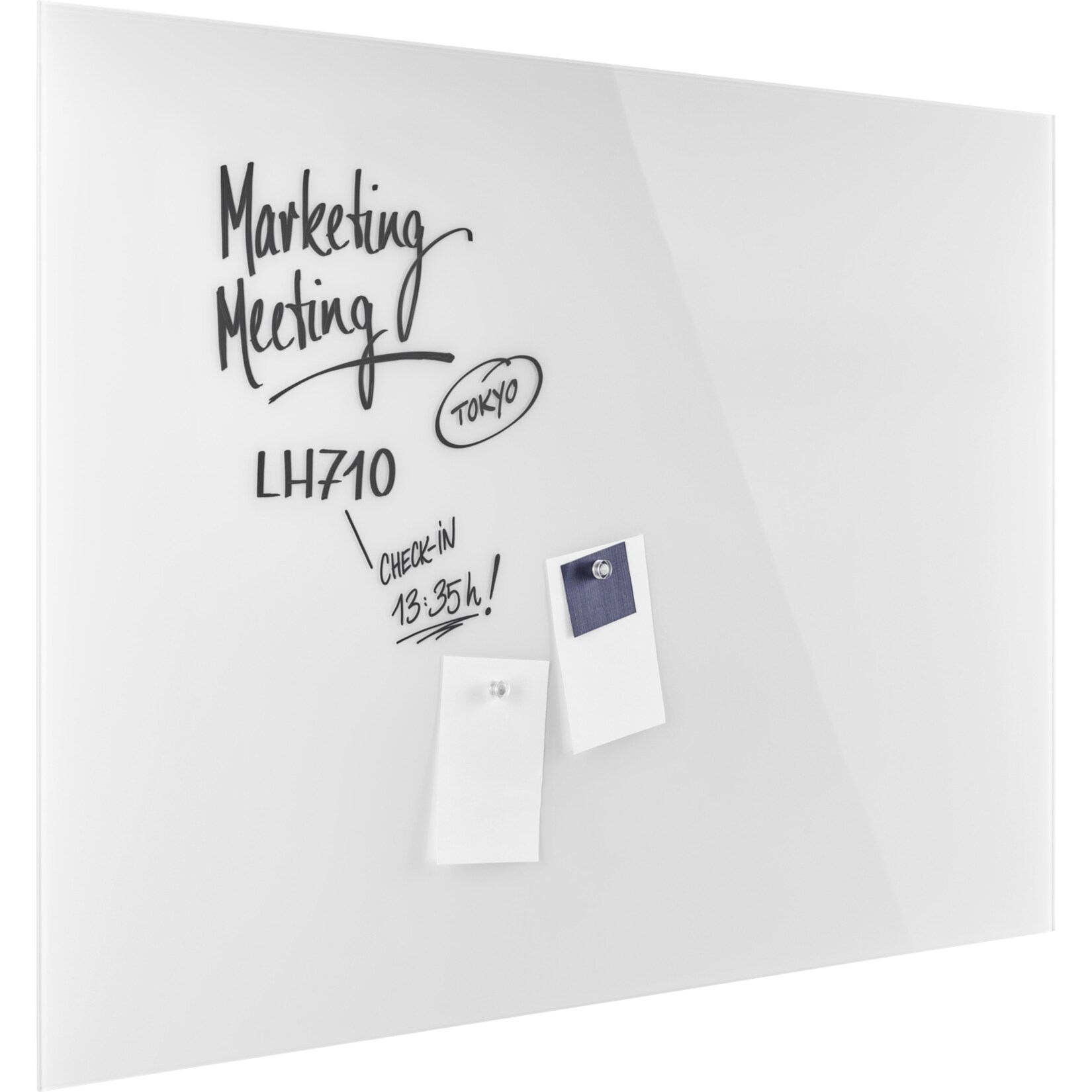 MAGNETOPLAN Design-Glasboard 1500x1000mm 13408000 blanc, magnétique