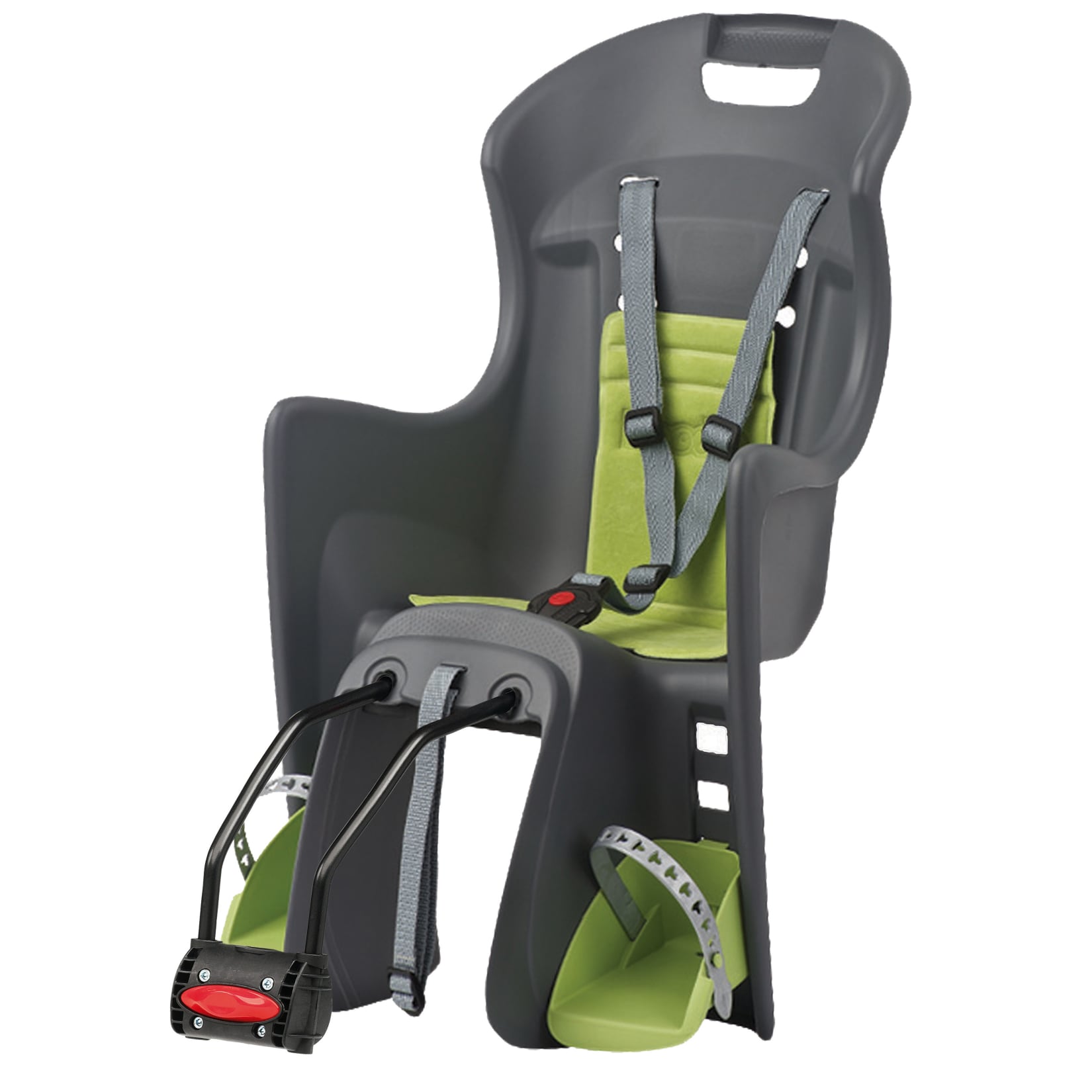 Kindersitz Boodie FF, dunkelgrau-gr&uuml;n, Rahmenbefestigung - Bild 1
