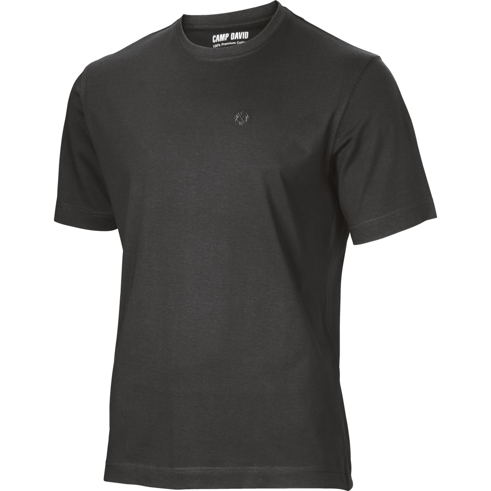 T-Shirt, 2er Pack - schwarz - Gr. M - Bild 1