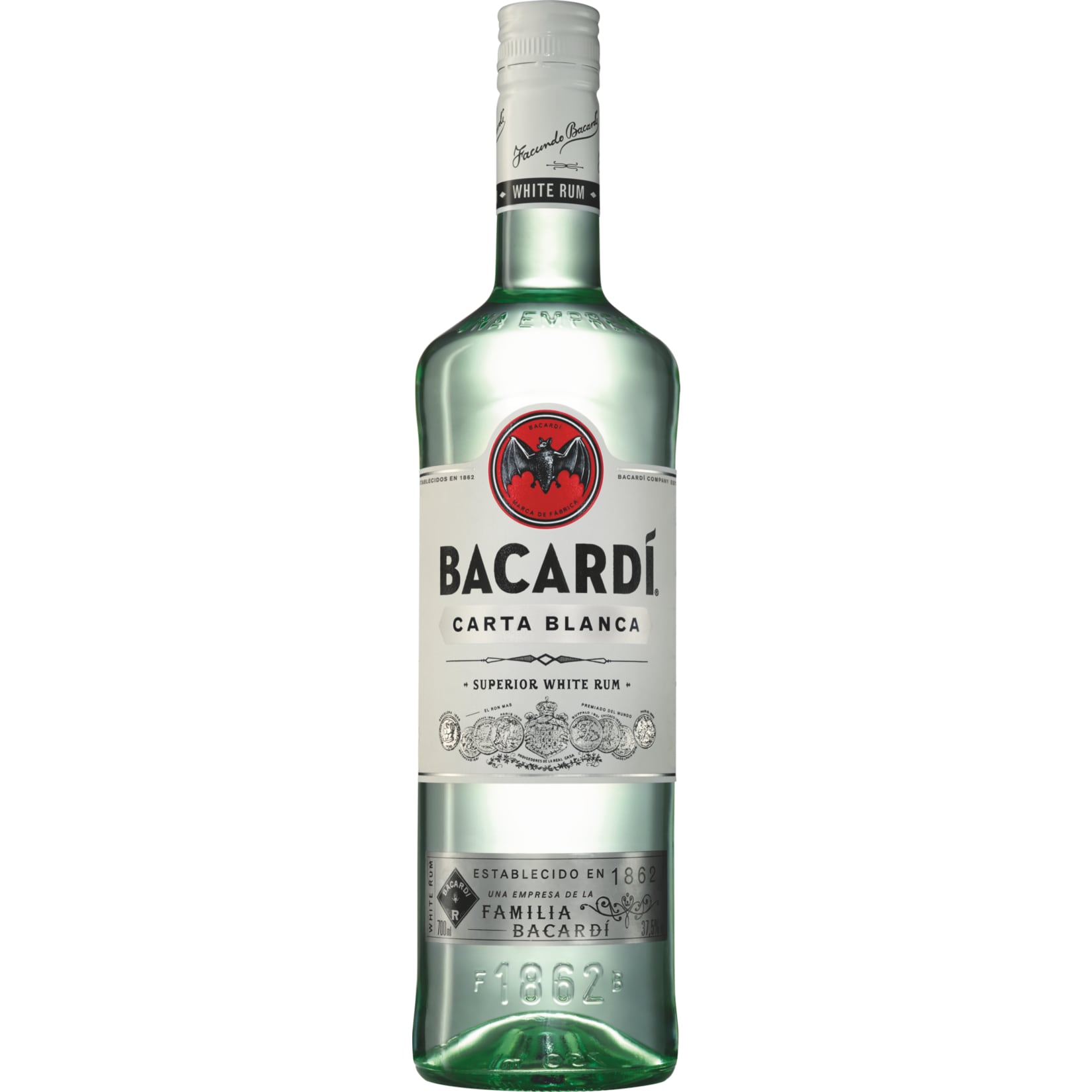 Bacardi Carta Blanca 37,5 % vol 0,7 Liter - Bild 1