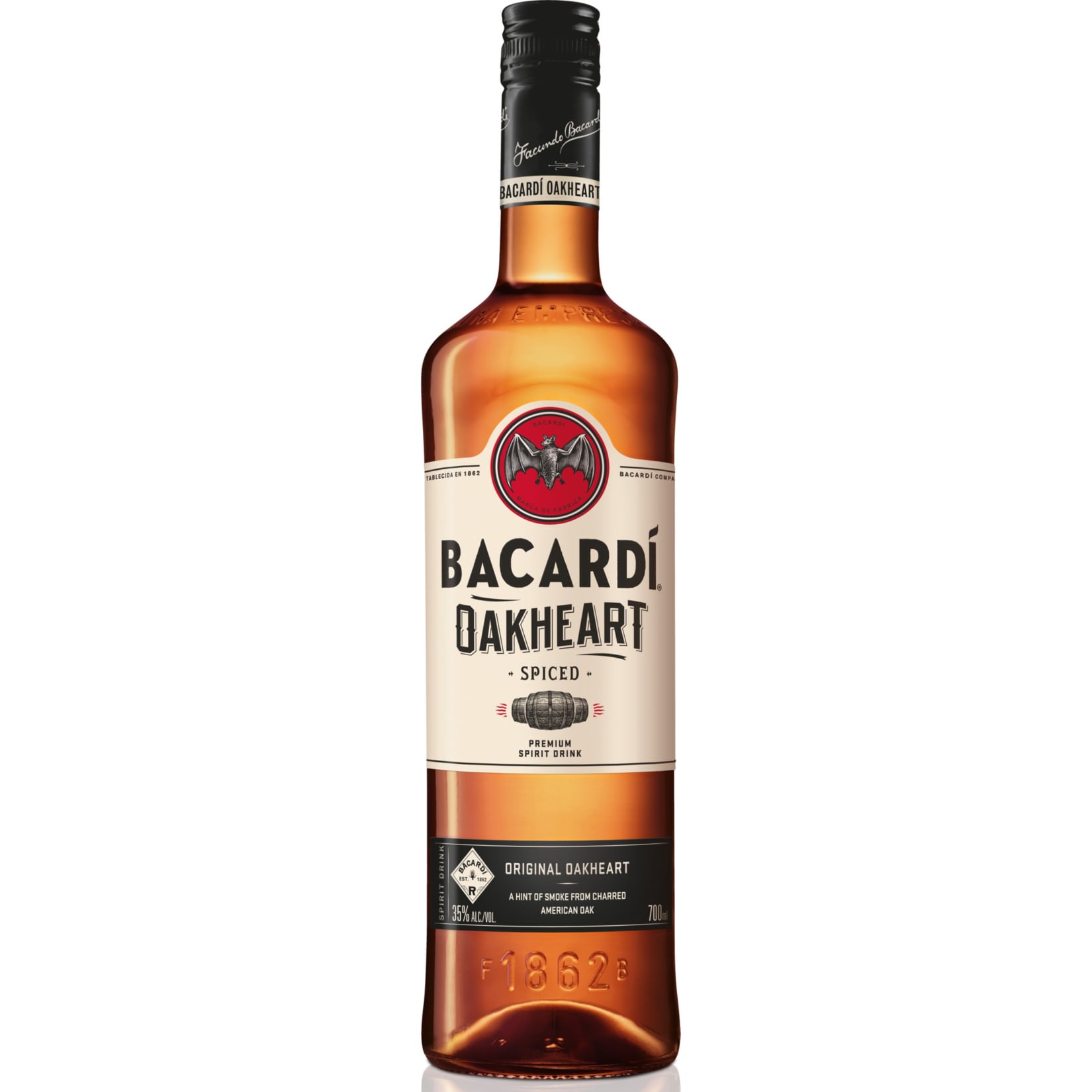 Bacardi Oakheart Spiced 35,0 % vol 0,7 Liter - Bild 1