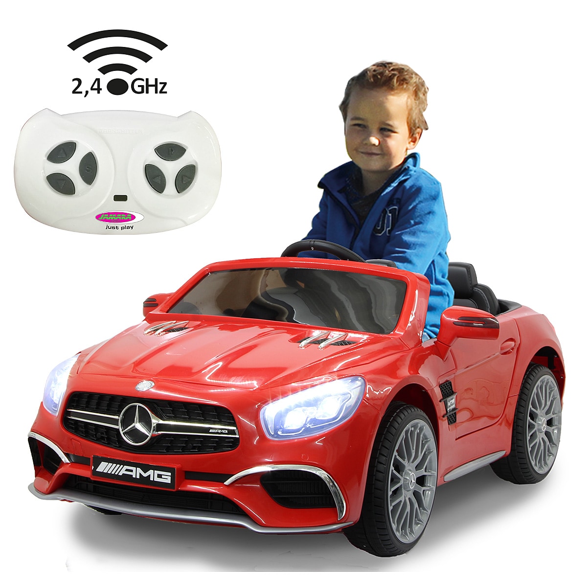 Jamara Ride-on Mercedes-Benz SL 65 AMG 2,4 GHz 12V rot - Bild 1