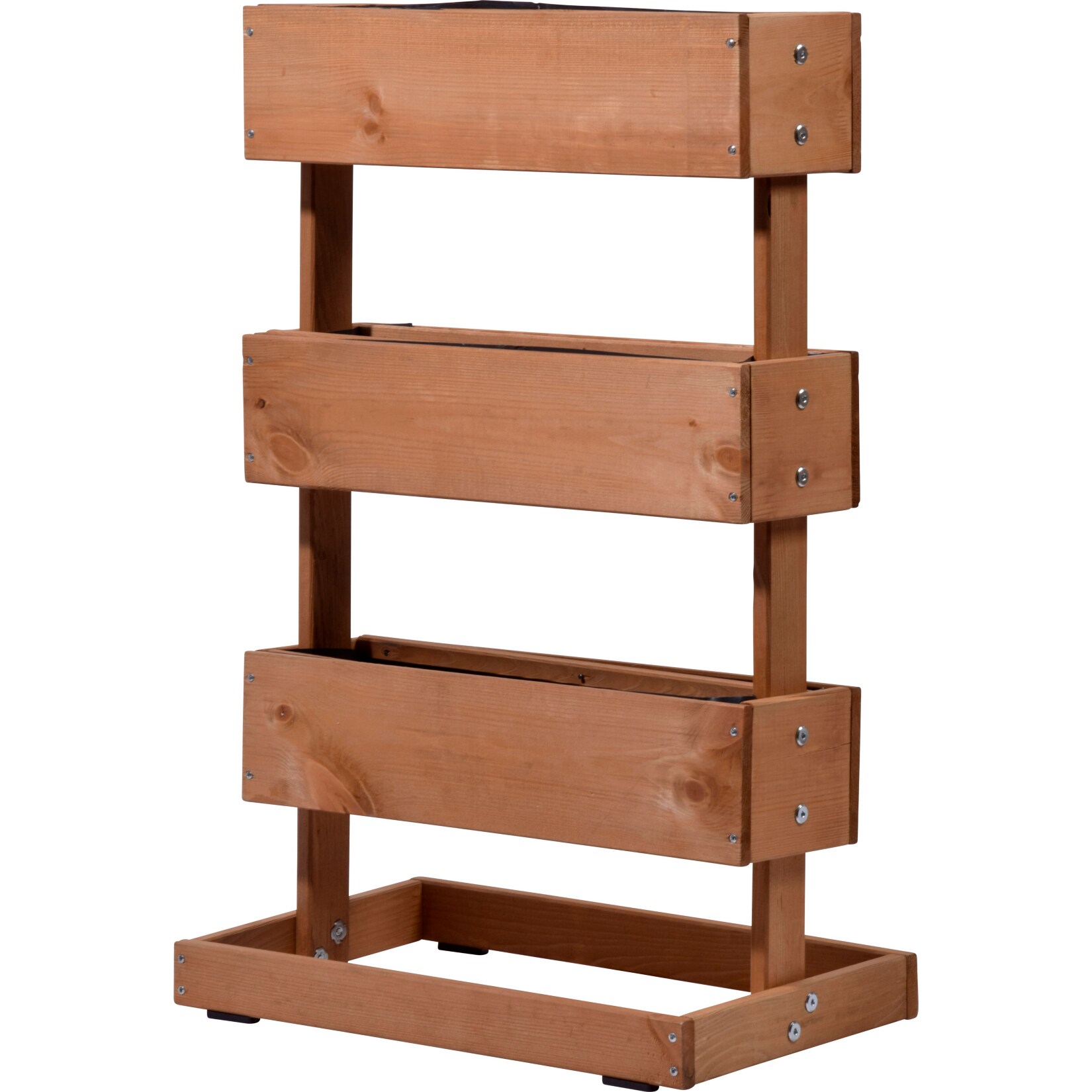 Dobar 58525e Vertikalbeet mit 3 Pflanzk&auml;sten, Kiefer - Bild 1