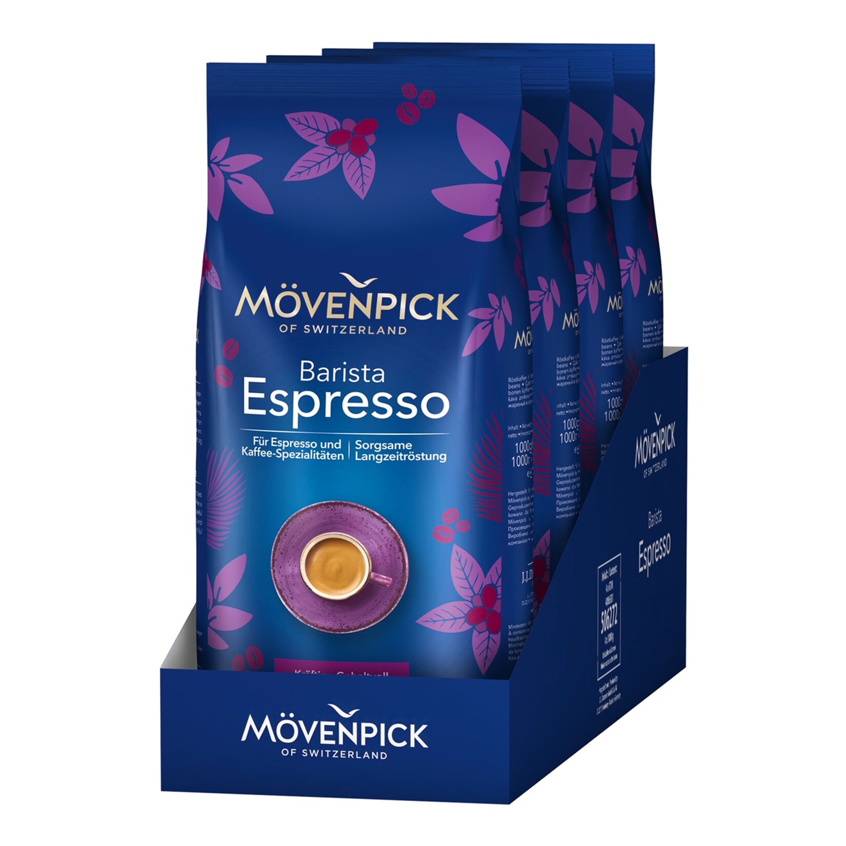 M&ouml;venpick Espresso 1 kg, 4er Pack - Bild 1