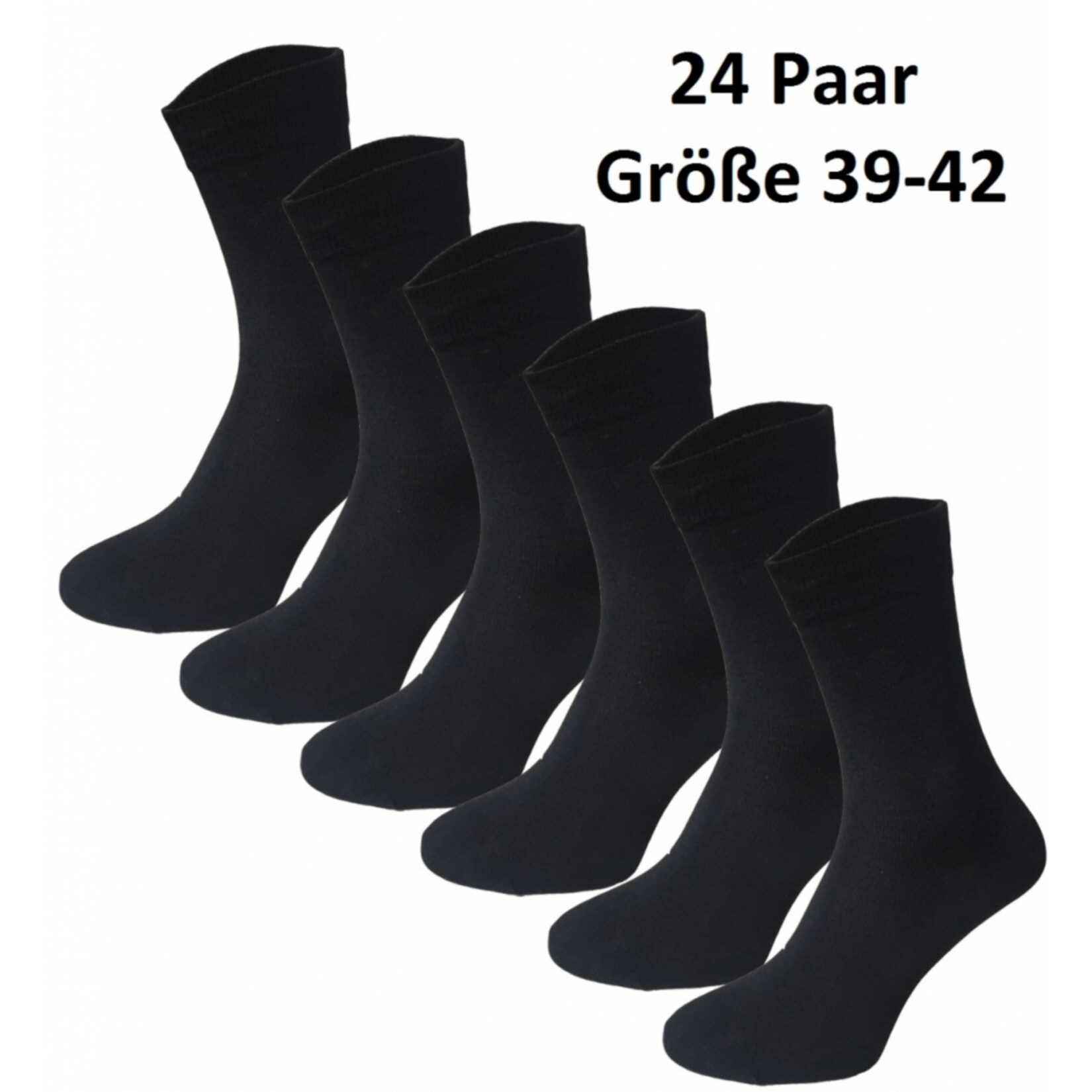 Garcia Pescara 24 Paar Classic Socken aus Baumwolle in schwarz, Größe 39-42 | 04260307164553