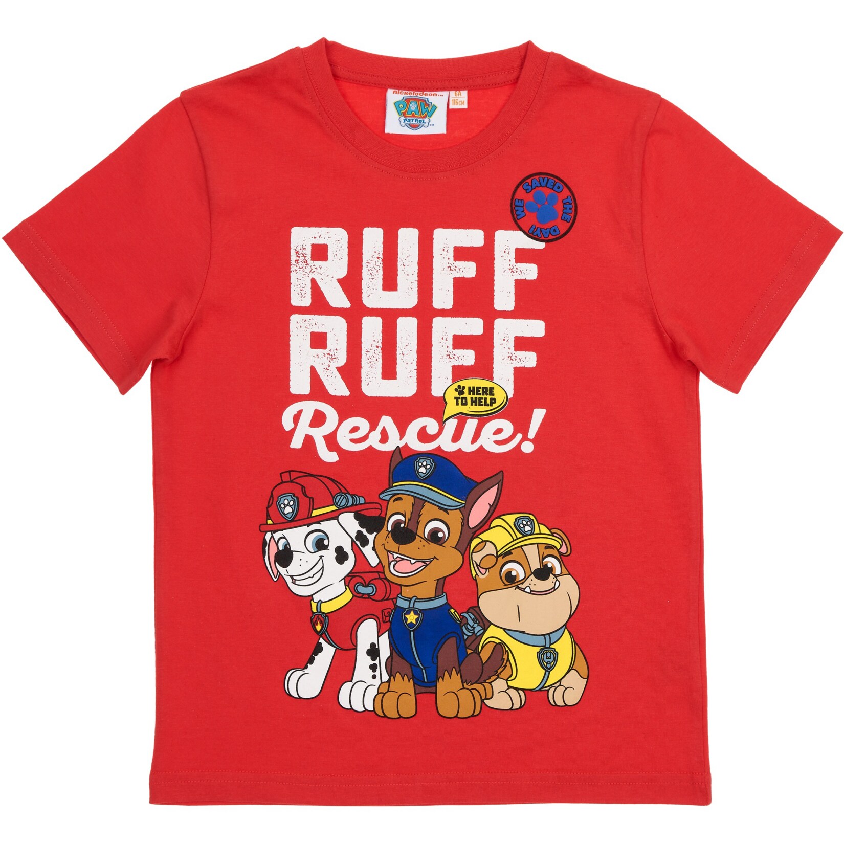 Kinder T-Shirt,  Paw Patrol rot Gr. 98/104 - Bild 1