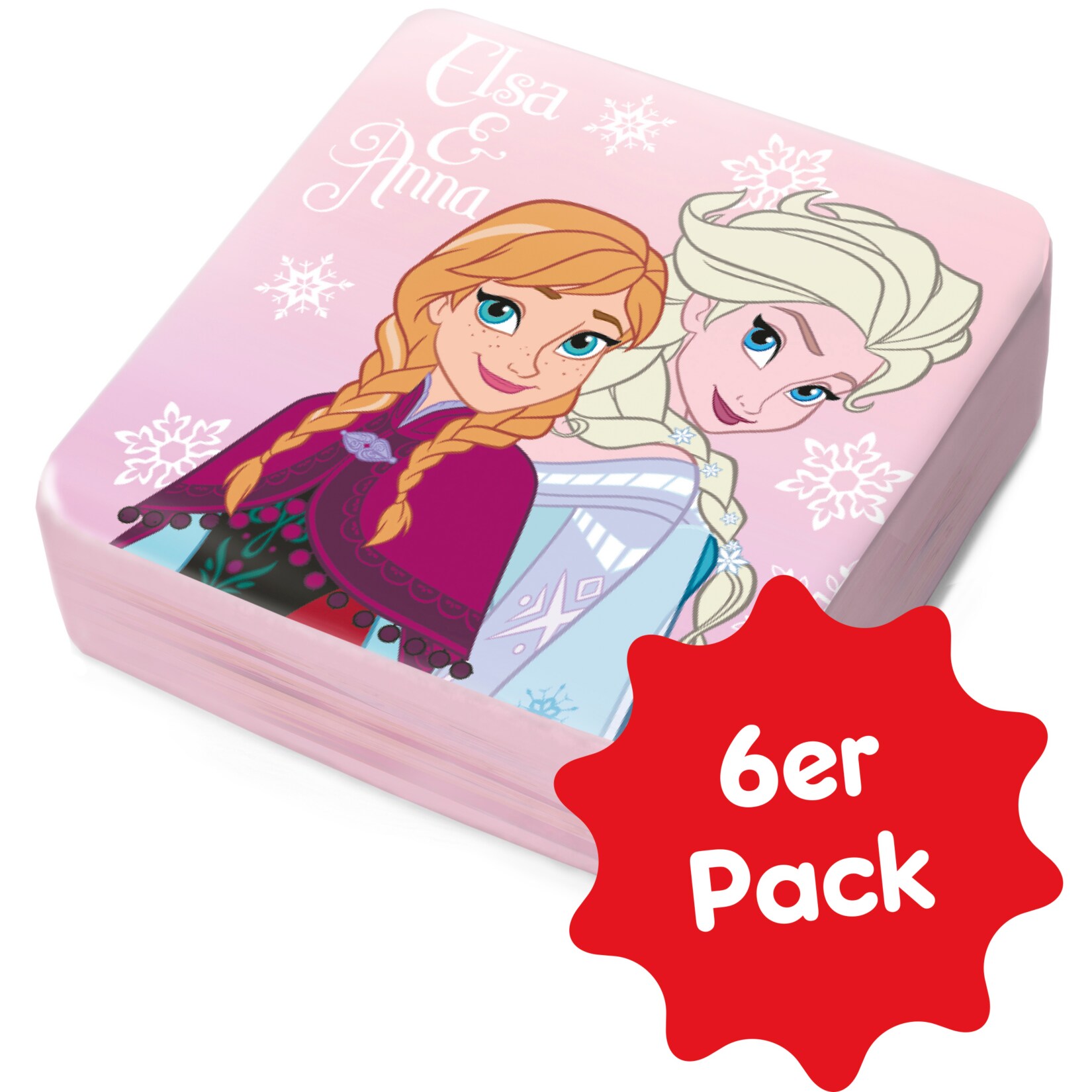 Zauber Waschlappen 6er Set - Eisk&ouml;nigin rosa - Bild 1