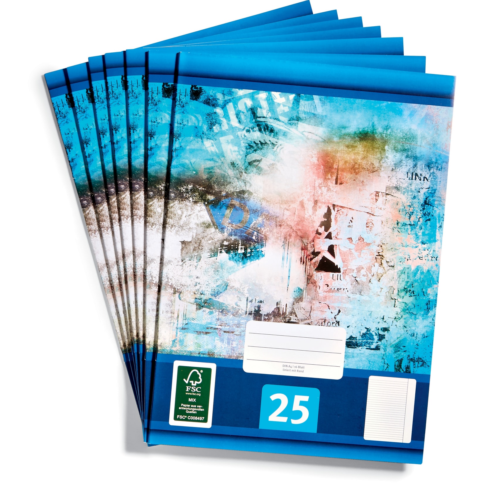 Schulhefte 7er Set Lineatur 25 - Bild 1