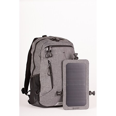SunnyBag Explorer+ Solarrucksack, grau-schwarz - Bild 1