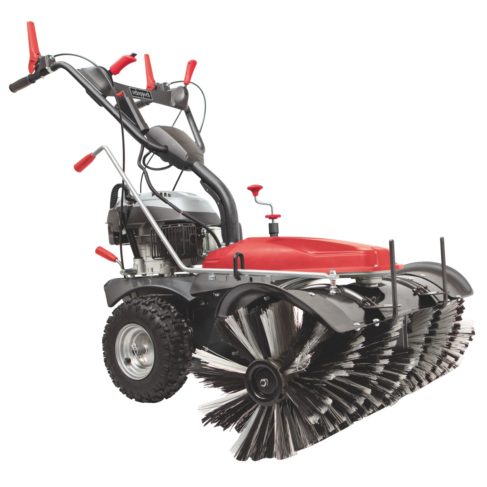 Scheppach Benzin-Kehrmaschine SC2200PE mit Sammelbehälter & Schneeschild | 04046664069317