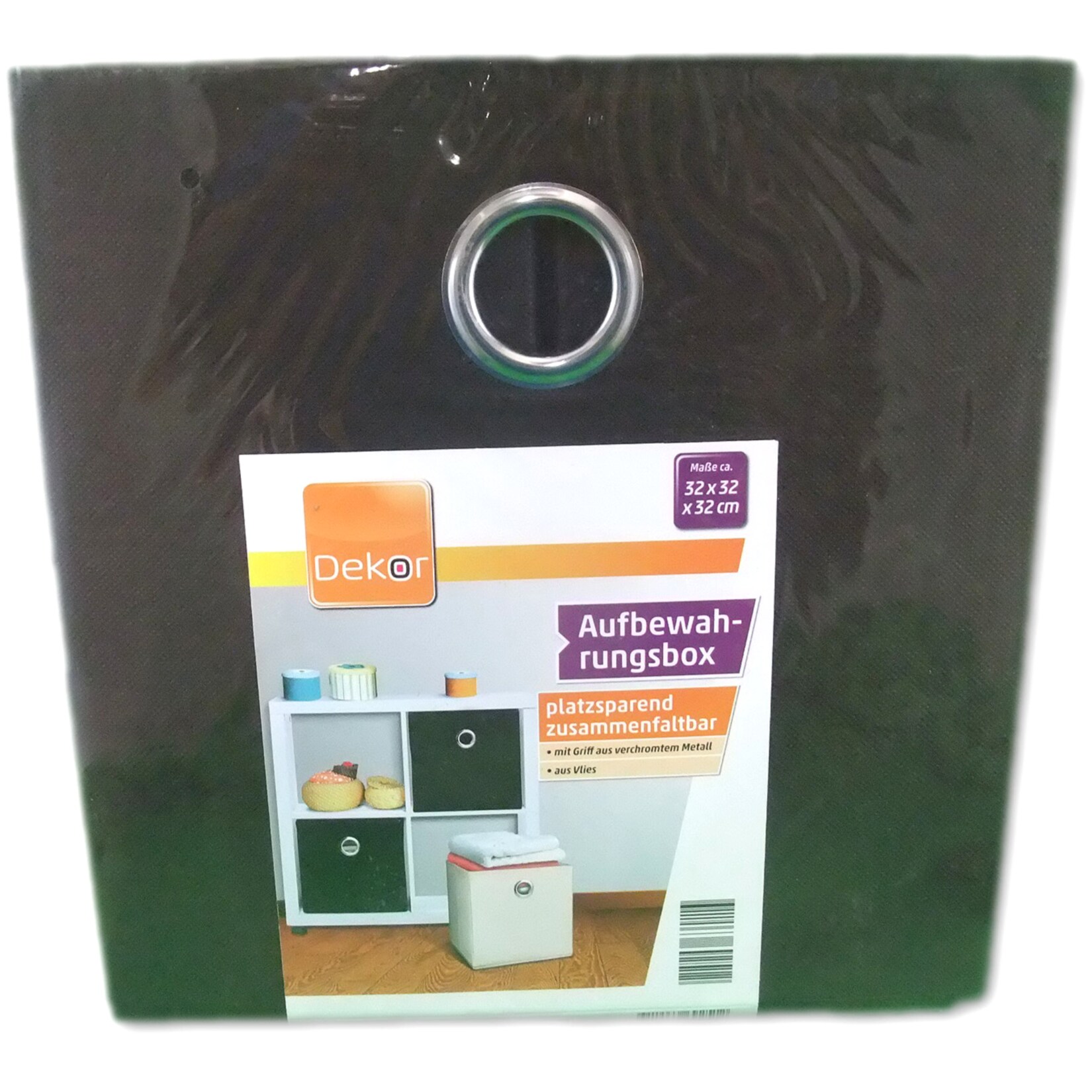 Aufbewahrungsbox aus Vlies - braun - Bild 1