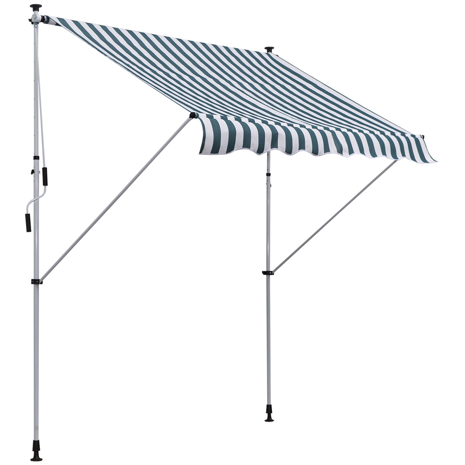 Outsunny Markise Aluminium, Stahl, Polyester
