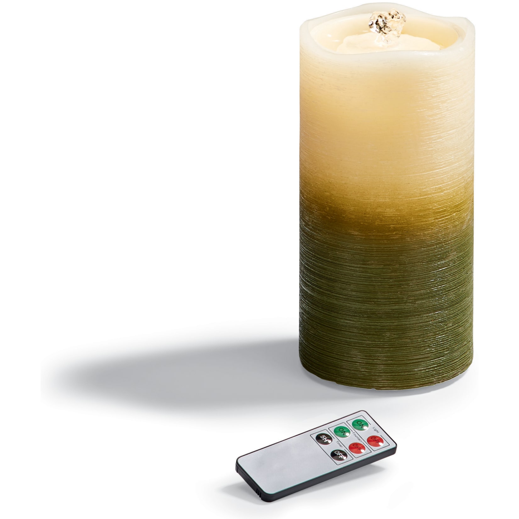 LED Zimmerbrunnenkerze gr&uuml;n - Bild 1