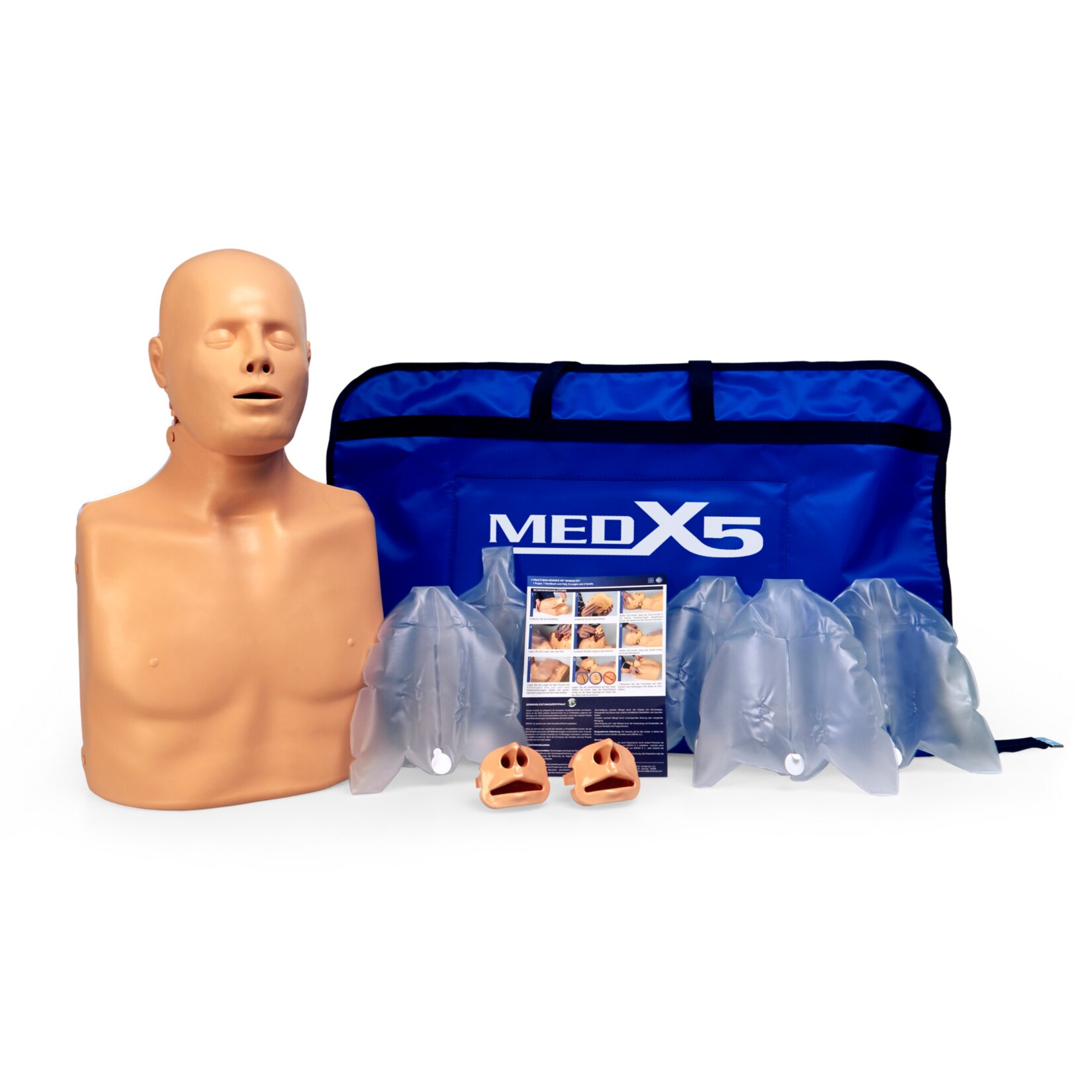 MedX5 Practi-Man Advance, HLW-Übungspuppe für Jugendliche und Erwachsene in Tragetasche | 04260301053839