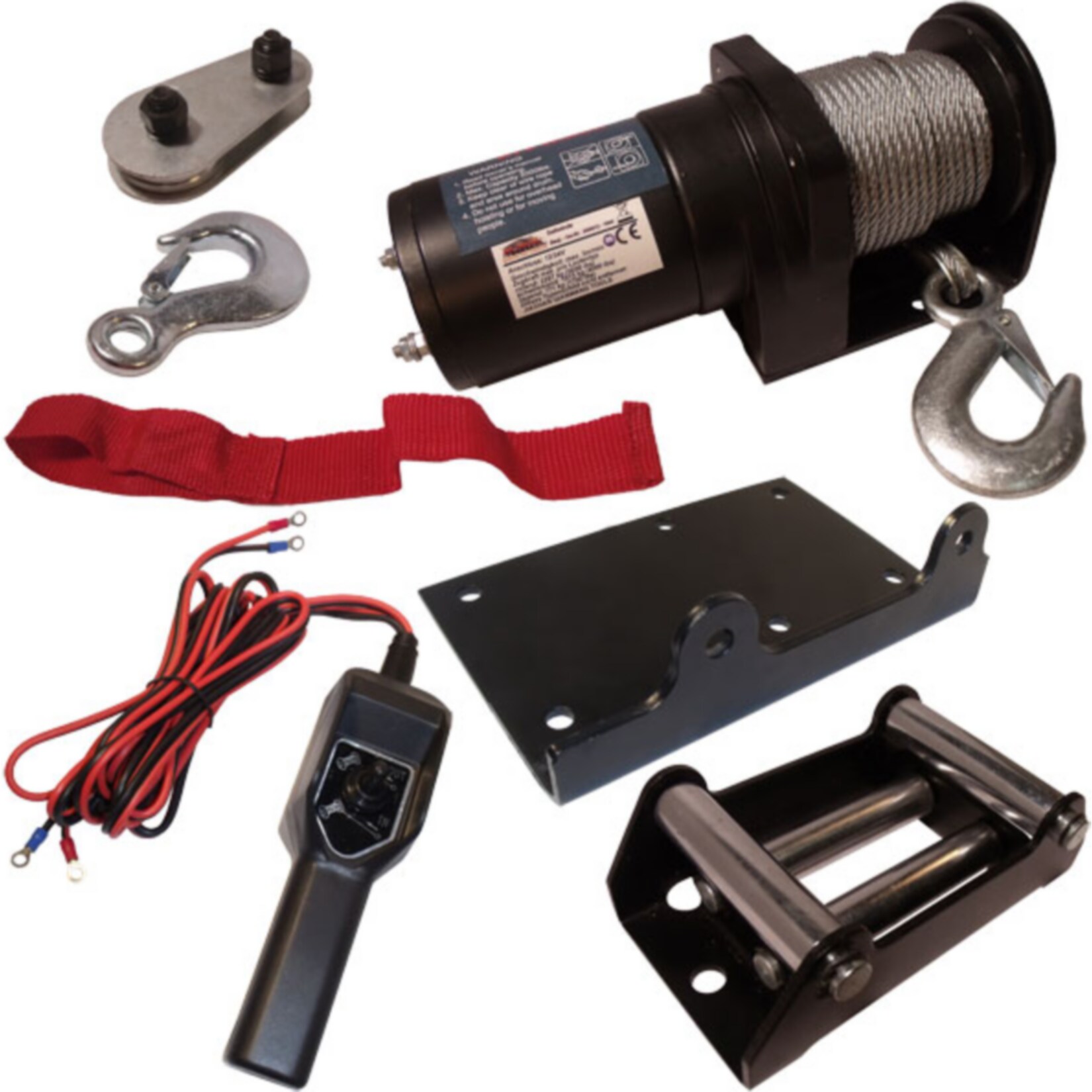 Mauk Seilwinde 12V 2000lbs | 04043722001371