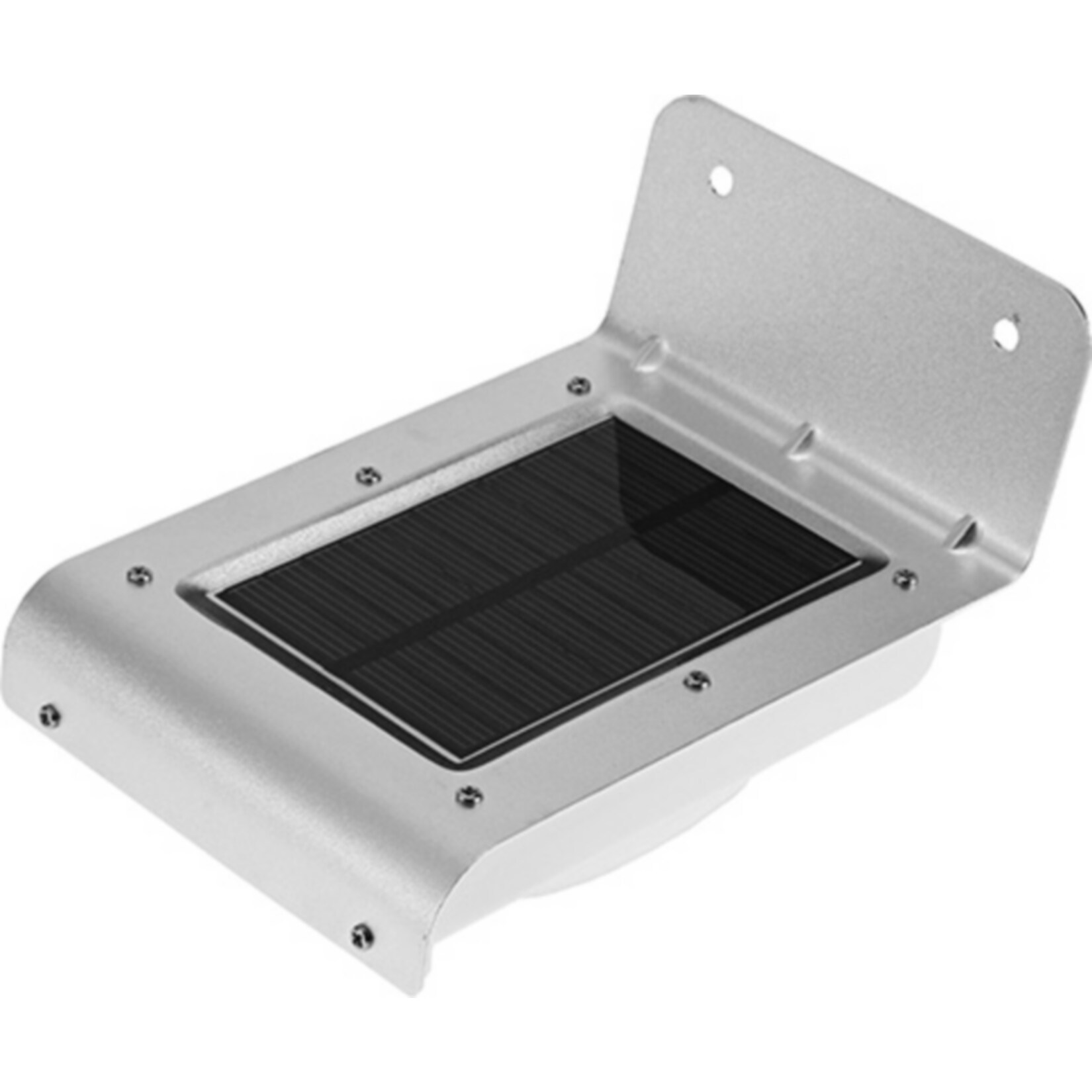 Mauk Solar Beleuchtungs – Bewegungsmelder zur Wandmontage in Edelstahl 13,2×9,2×7,6 cm | 04043722019840